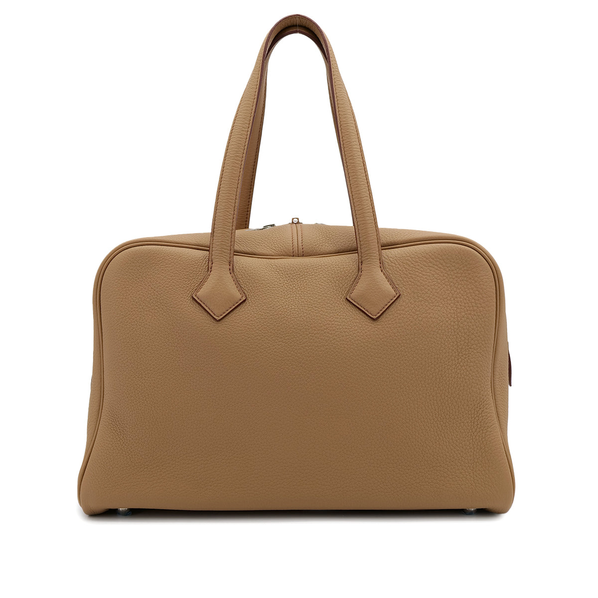 HERMES VICTORIA 35 TABAC CAMEL TAURILLON CLEMENCE HAND BAG □L PHW 90307381