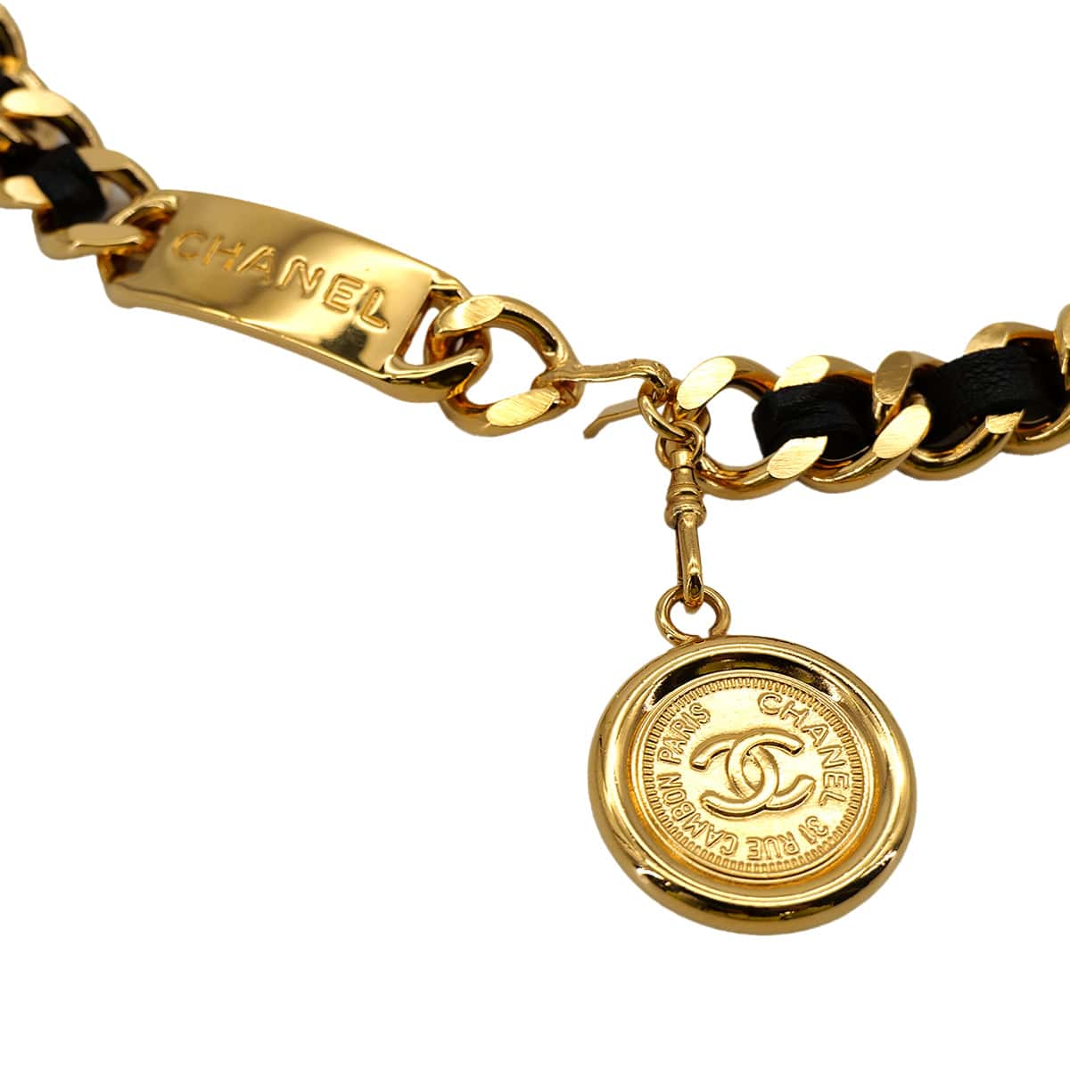 CHANEL VINTAGE CHAIN BELT LEATHER COCOMARK 95A ACCESSORY 90309019 - PURPOSE