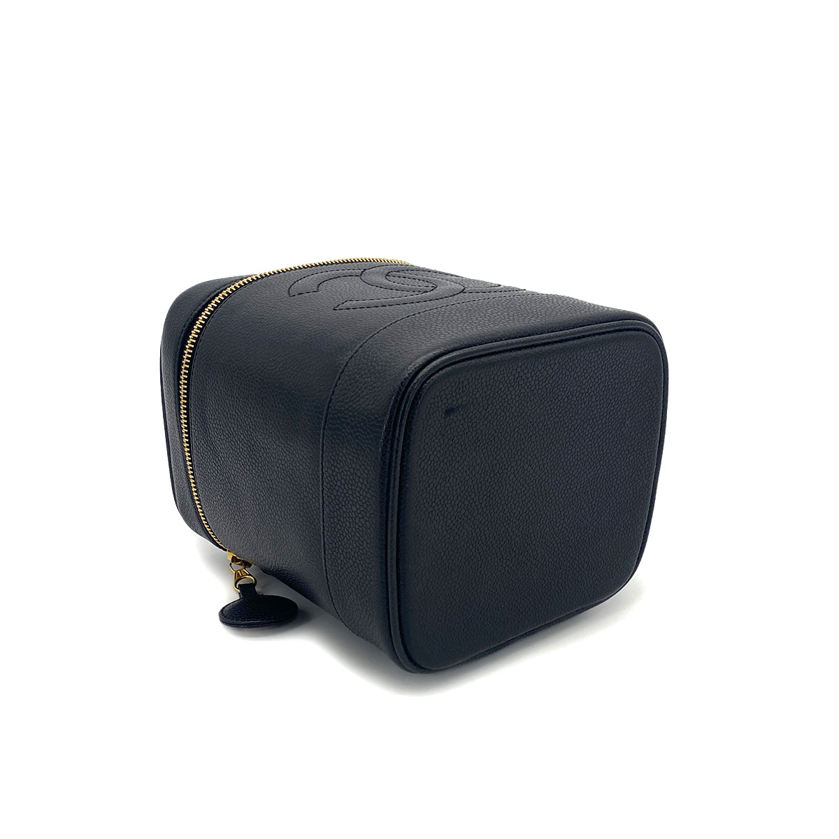 CHANEL VINTAGE VANITY HAND BAG BLACK CAVIAR SKIN 90309245 - PURPOSE