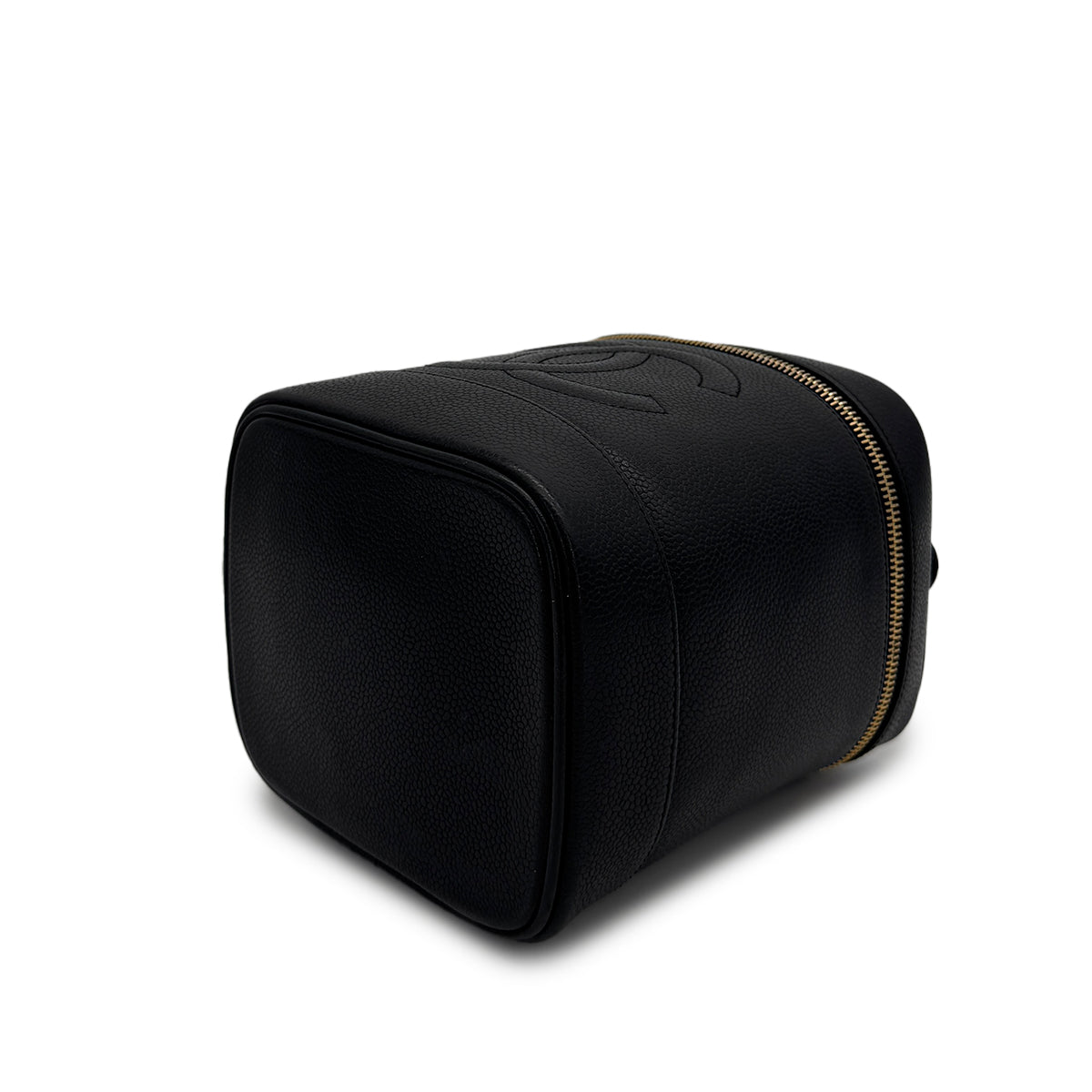 CHANEL VINTAGE VANITY HAND BAG BLACK CAVIAR SKIN 90309246 - PURPOSE