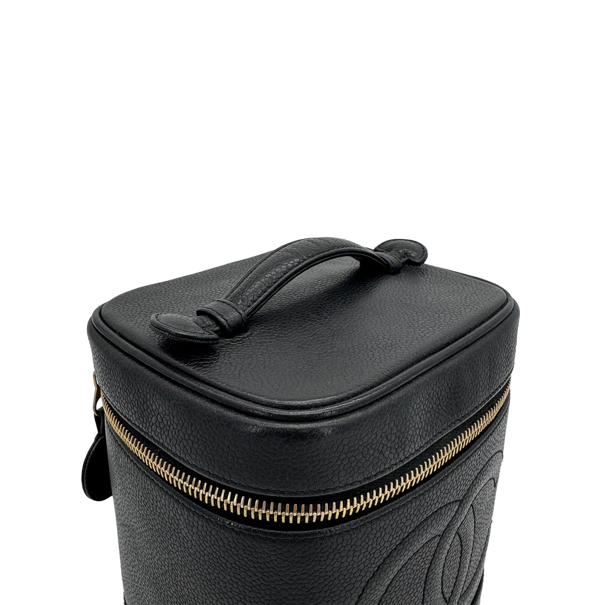CHANEL VINTAGE VANITY HAND BAG BLACK CAVIAR SKIN 90309246 - PURPOSE