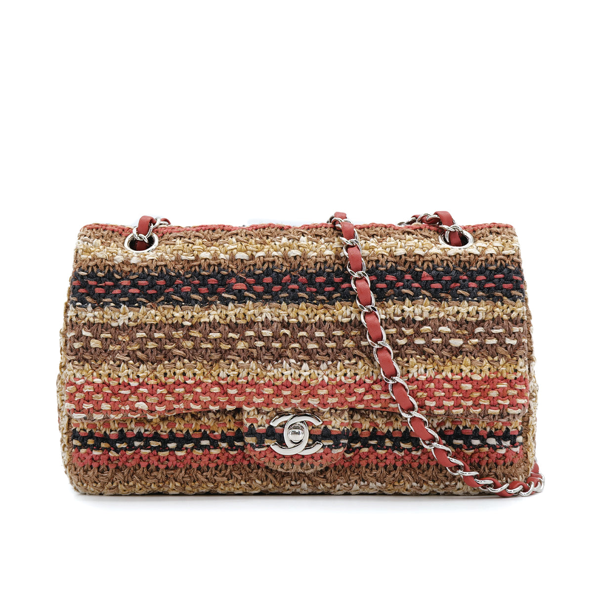 CHANEL CHAIN SHOULDER BAG MULTICOLOR TWEED 90310276