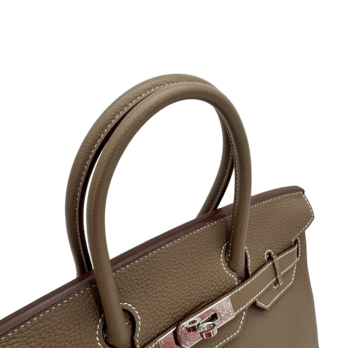 HERMES BIRKIN 30 ETOUPE TOGO HAND BAG R PALLADIUM HARDWARE 90310322 - PURPOSE