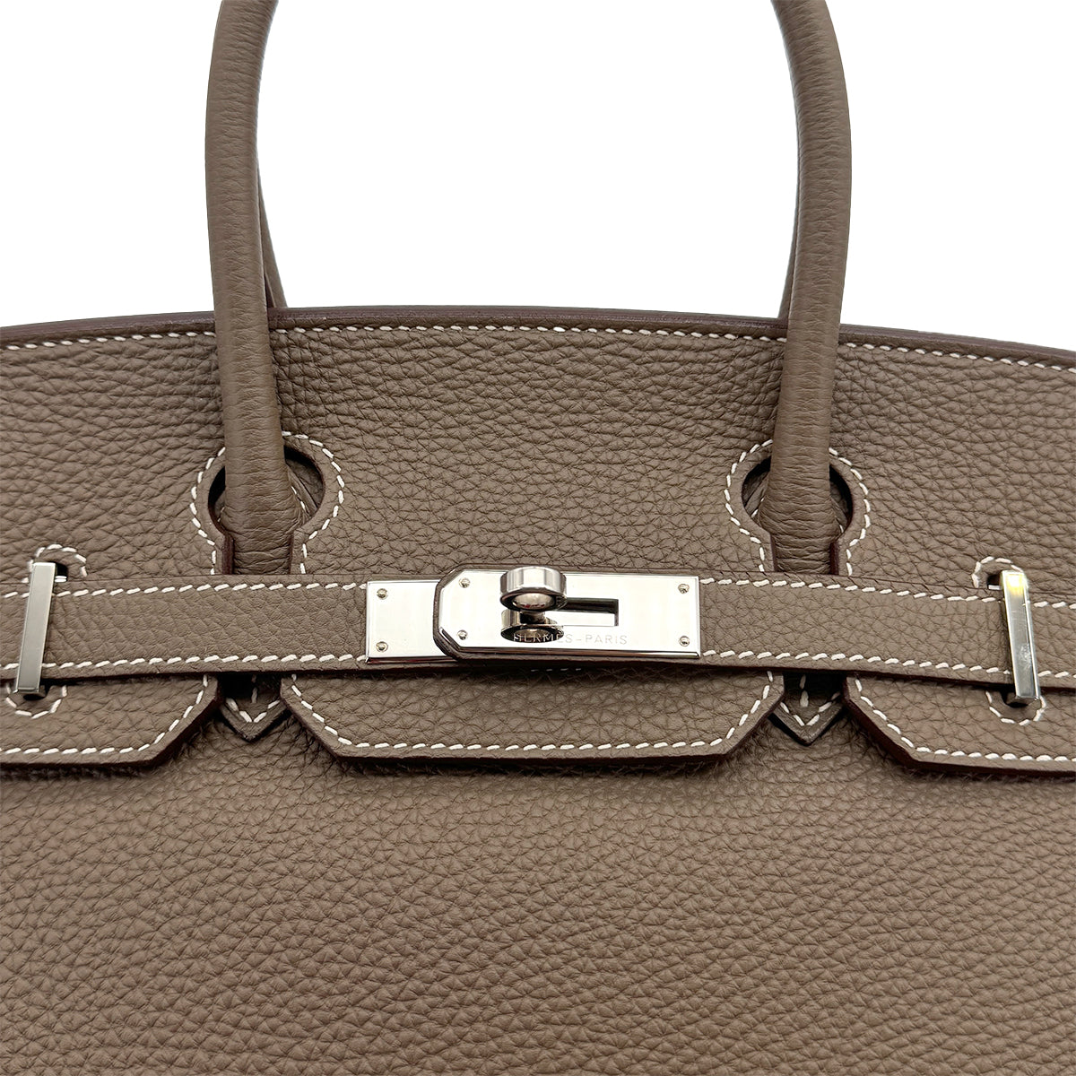 HERMES BIRKIN 30 ETOUPE TOGO HAND BAG R PALLADIUM HARDWARE 90310322 - PURPOSE