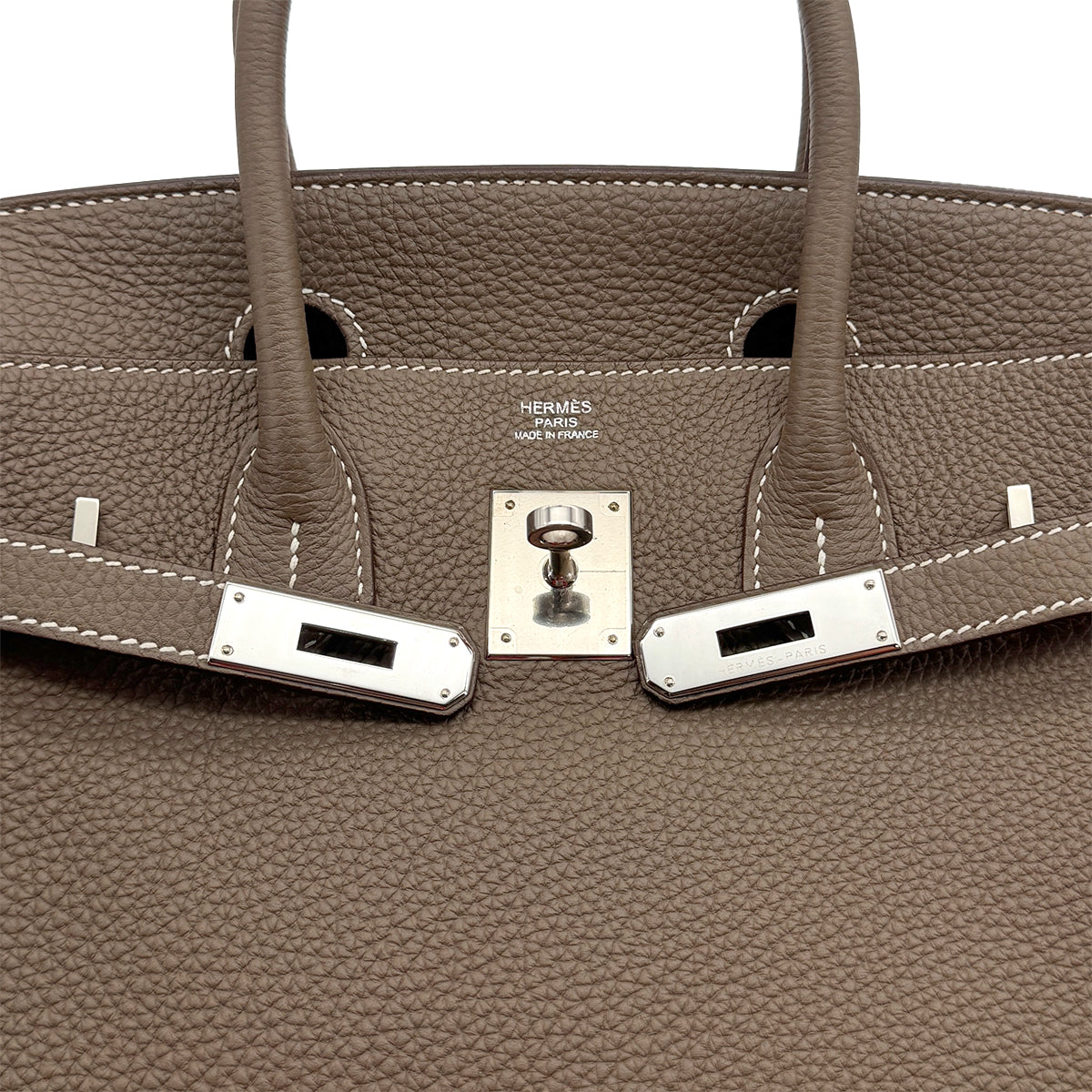 HERMES BIRKIN 30 ETOUPE TOGO HAND BAG R PALLADIUM HARDWARE 90310322 - PURPOSE
