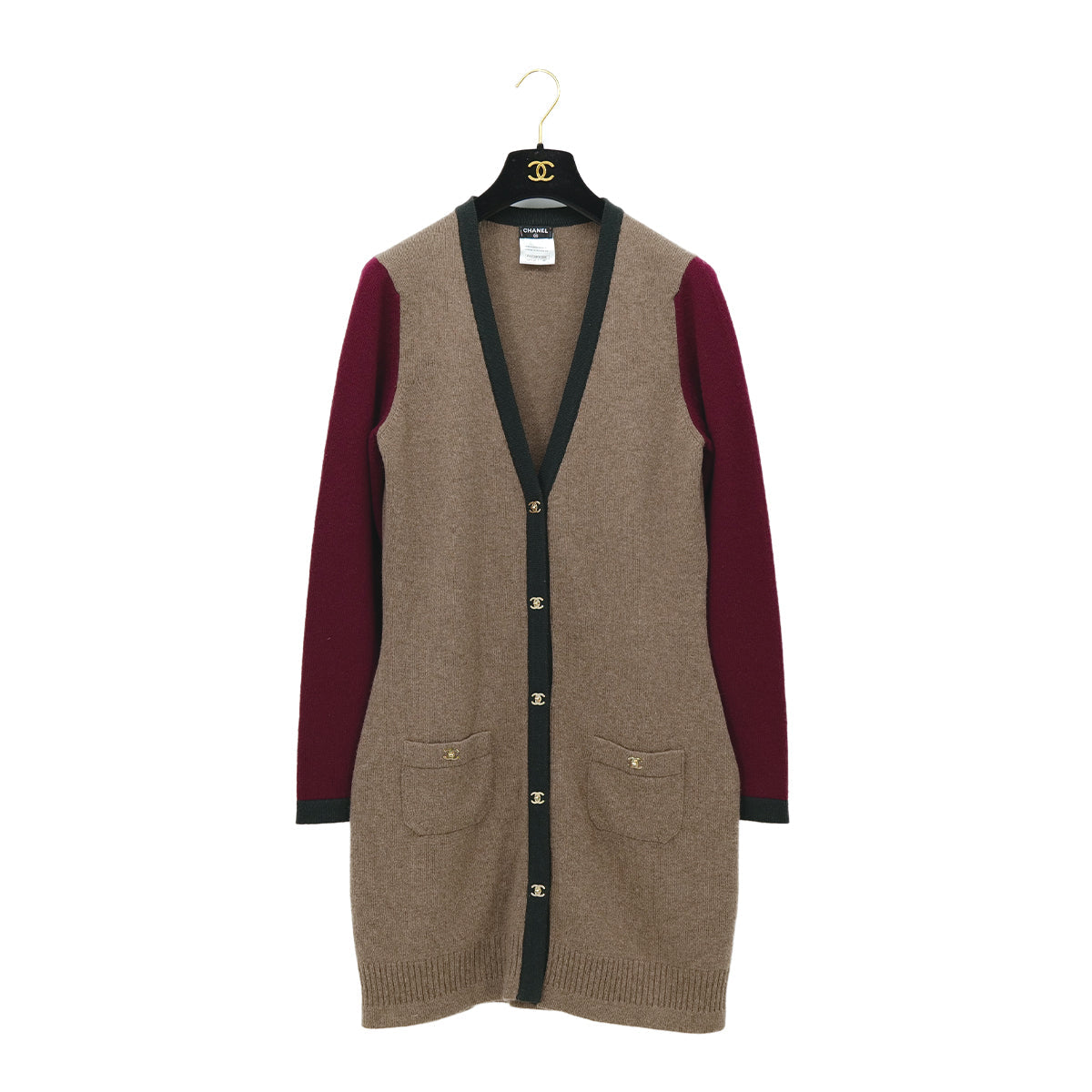 CHANEL COCOMARK TURN LOCK BUTTON CARDIGAN MULTICOLOR CASHMERE 42 P42 RTW 90311055 - PURPOSE