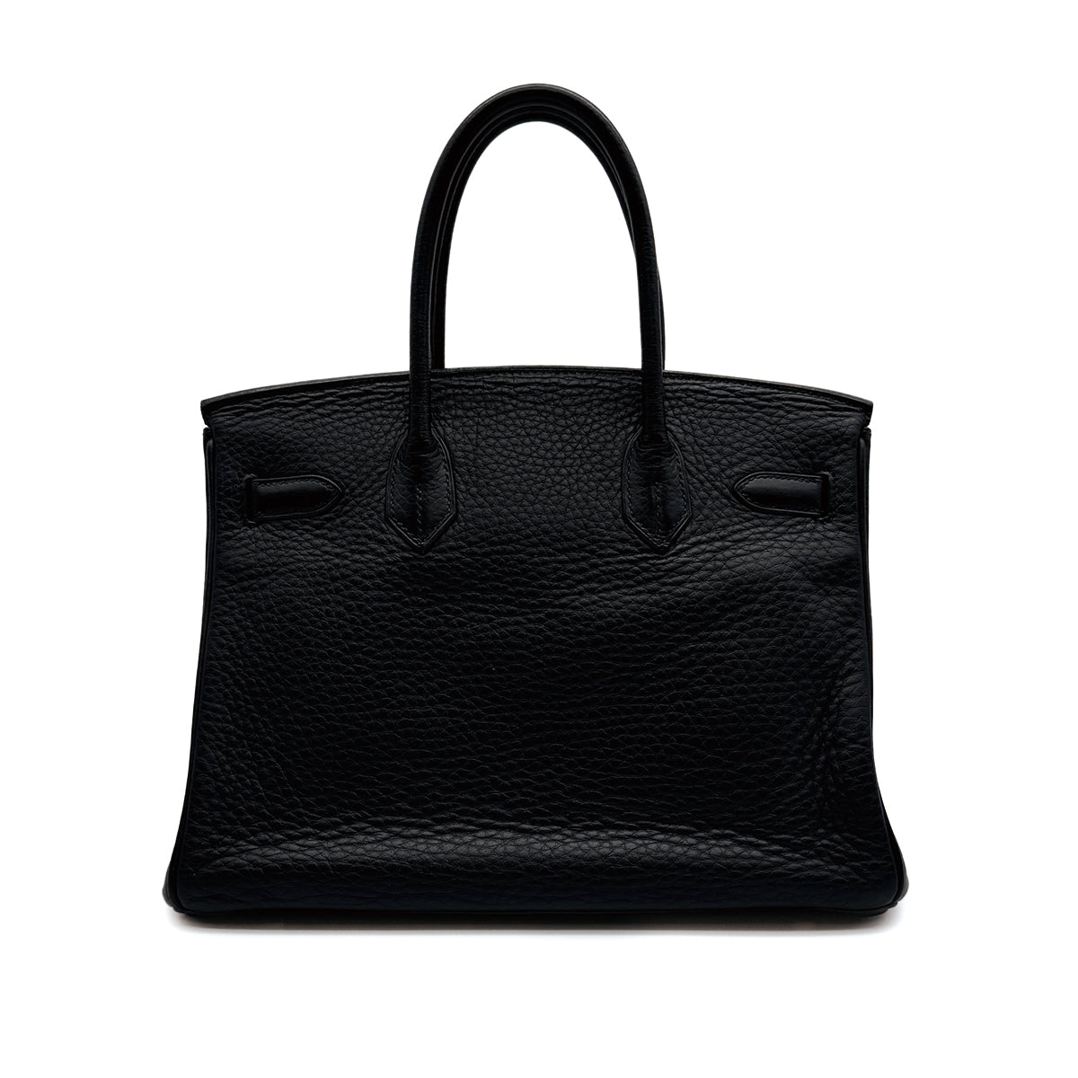 HERMES BIRKIN 30 BLACK TAURILLON CLEMENCE HAND BAG 2004 SQUARE H GOLD HARDWARE 90313531