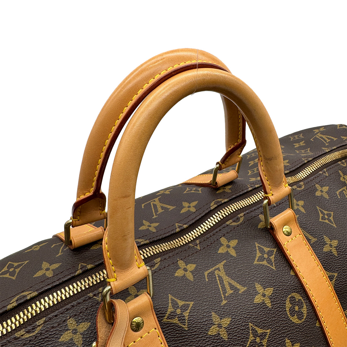 LOUIS VUITTON MONOGRAM KEEPALL 55 LUGGAGE BROWN M41424 90314414