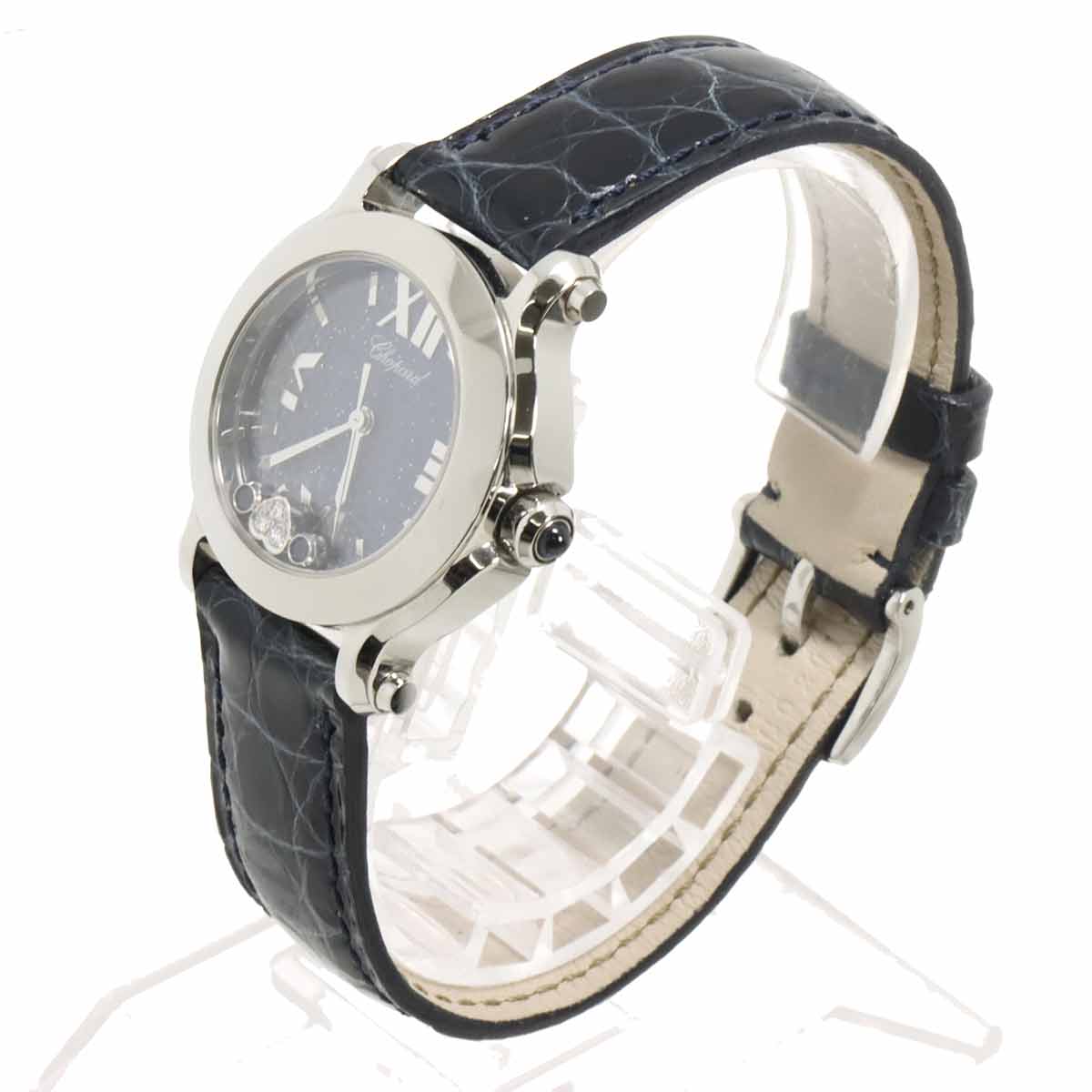 Chopard Happy Sports 27 8509 3065 Women's Watch 2P Sapphire Heart Diamond Blue Quartz Watch Happy Sports Chopard 90317247