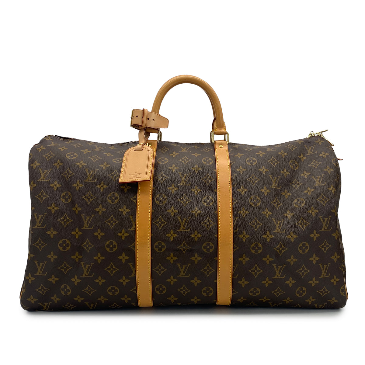 LOUIS VUITTON MONOGRAM KEEPALL 55 LUGGAGE BROWN M41424 90318284