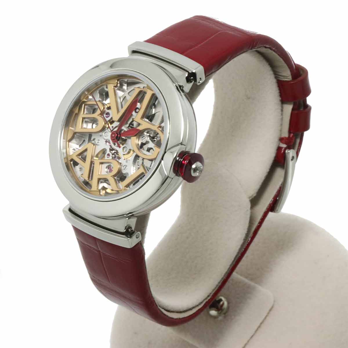 BVLGARI Lucea LU33S Women's Skeleton Gold Silver Automatic Watch (90327783)