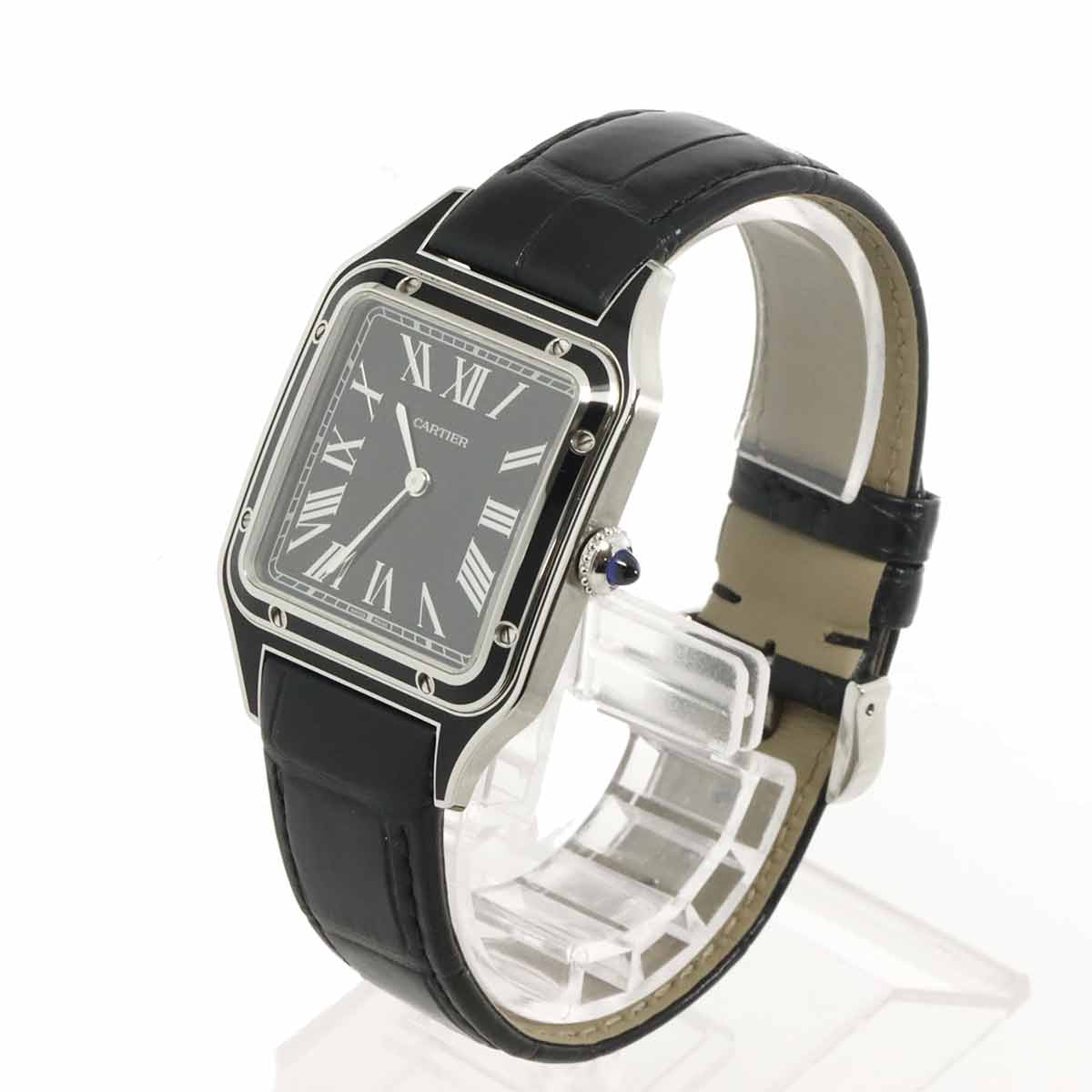 Cartier Santos Dumont LM WSSA0046 Men's Watch, Black, Hand-wound, Cartier 90334855