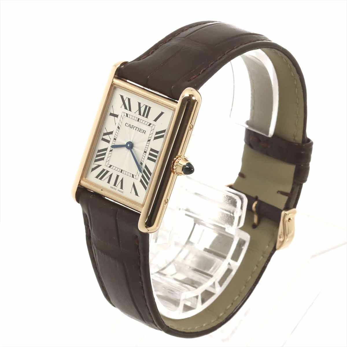 Cartier Tank Louis MM WGTA0011 Boys' Watch, Silver, 18K Pink Gold, Hand-wound, Tank Louis 90335870
