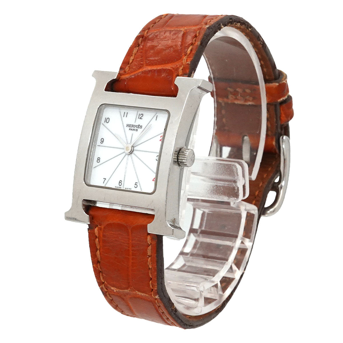 HERMES H-Watch HH1 210 Women's Watch White Quartz Watch H Watch Hermes 90338854