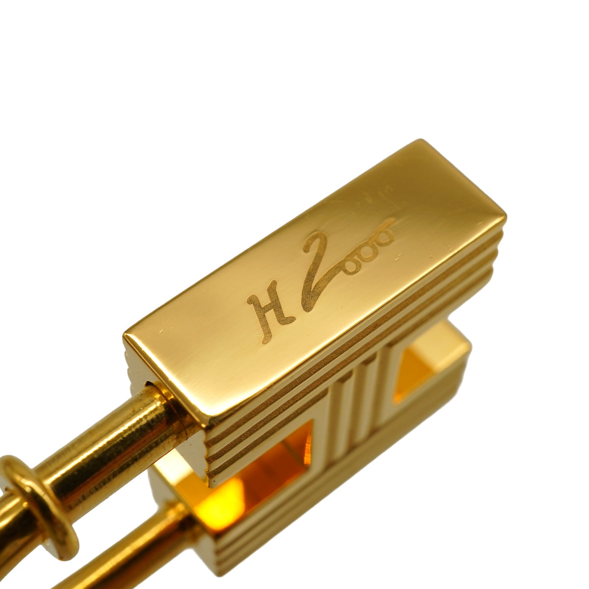 HERMES CHARM CADENA PREMIERS PAS DANS LE SIECLE CLASSIC H 2000 GOLD ACCESSORY 90341465