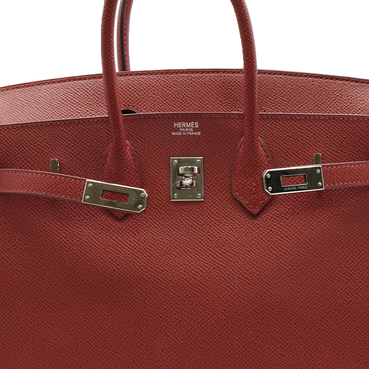 HERMES BIRKIN 25 SIENNE VEAU EPSOM HAND BAG 2009 SQUARE M PALLADIUM HARDWARE 90342406