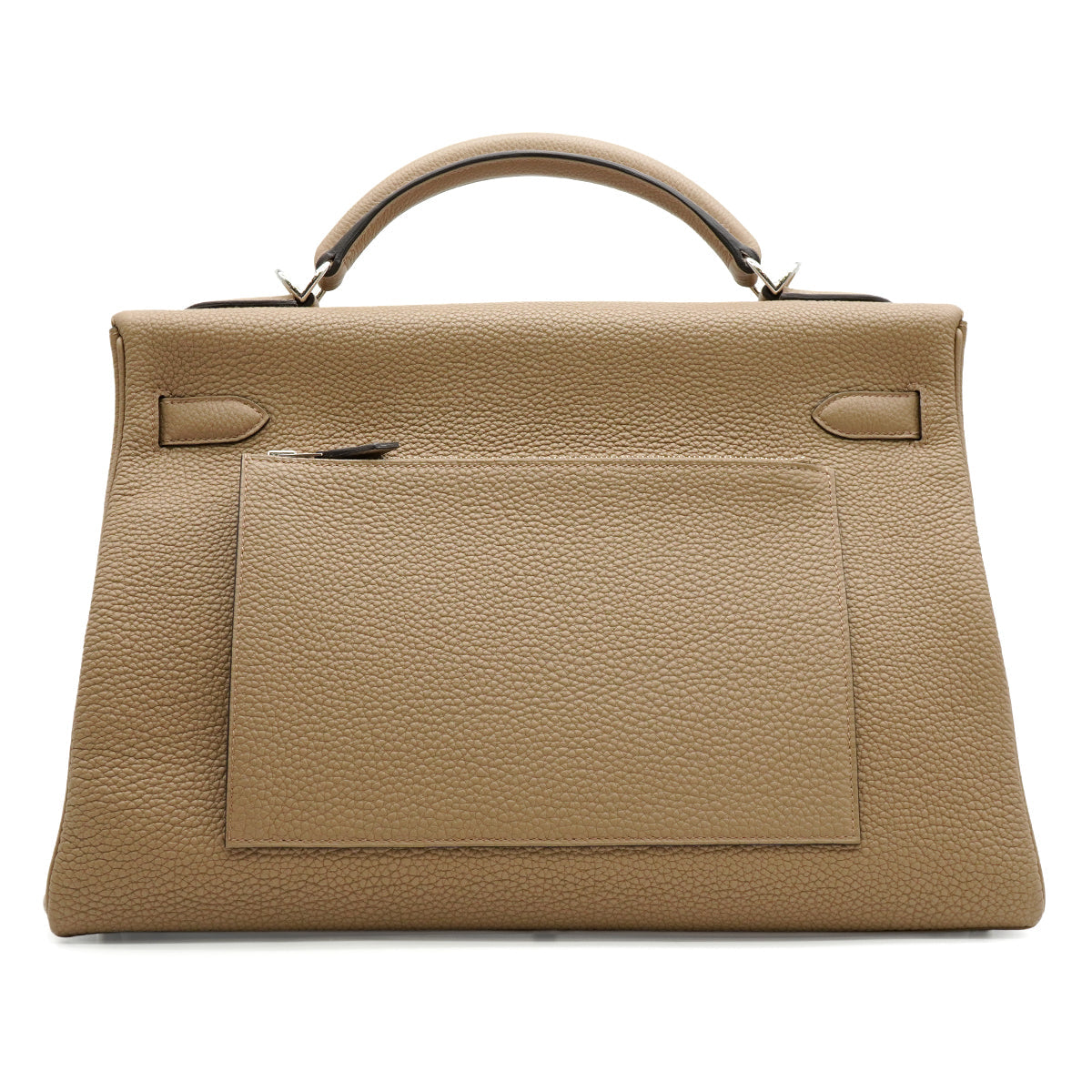 HERMES KELLY 42 RETOURNE  BEIGE MARFA TOGO HAND SHOULDER BAG 2024 W STAMP PALLADIUM HARDWARE 90342566
