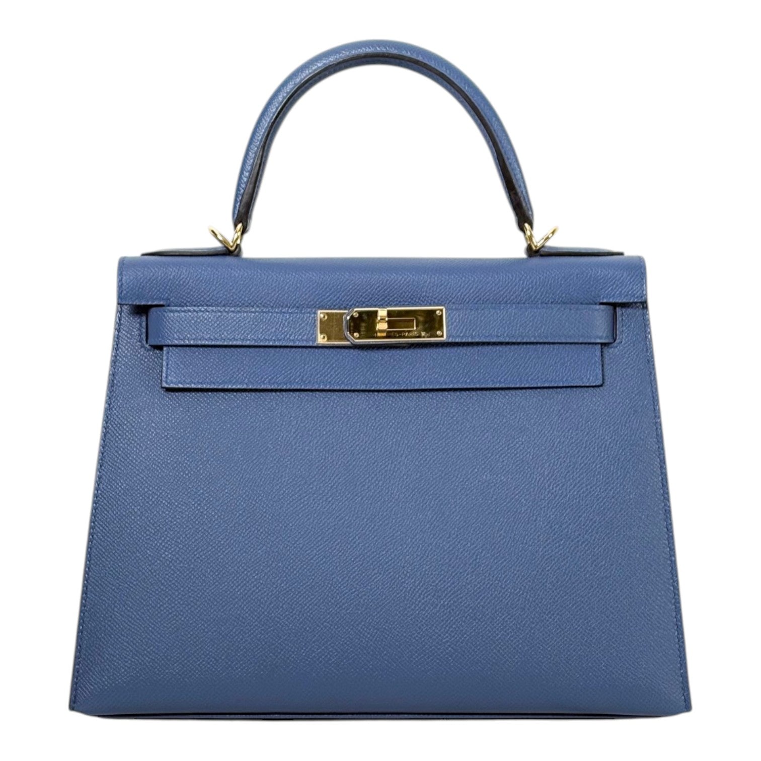 Hermes Blue Kelly 28cm in Epsom with GHW