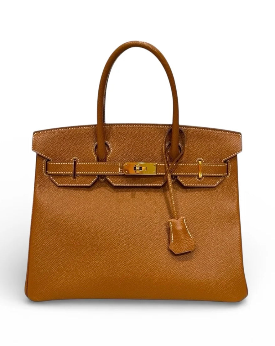 Hermes Birkin 30 in Gold Espsom with GHW
