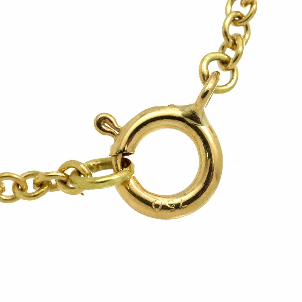 TIFFANY Co. Open Heart 3P Bracelet 18K Yellow Gold 750 902987734