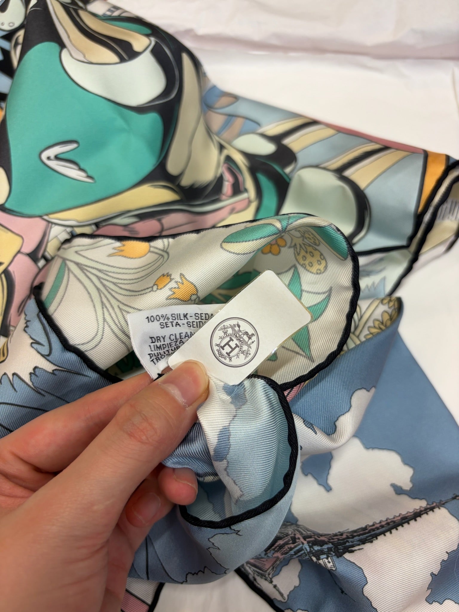 Hermes  Le Premier Chant Wow Silk Scarf