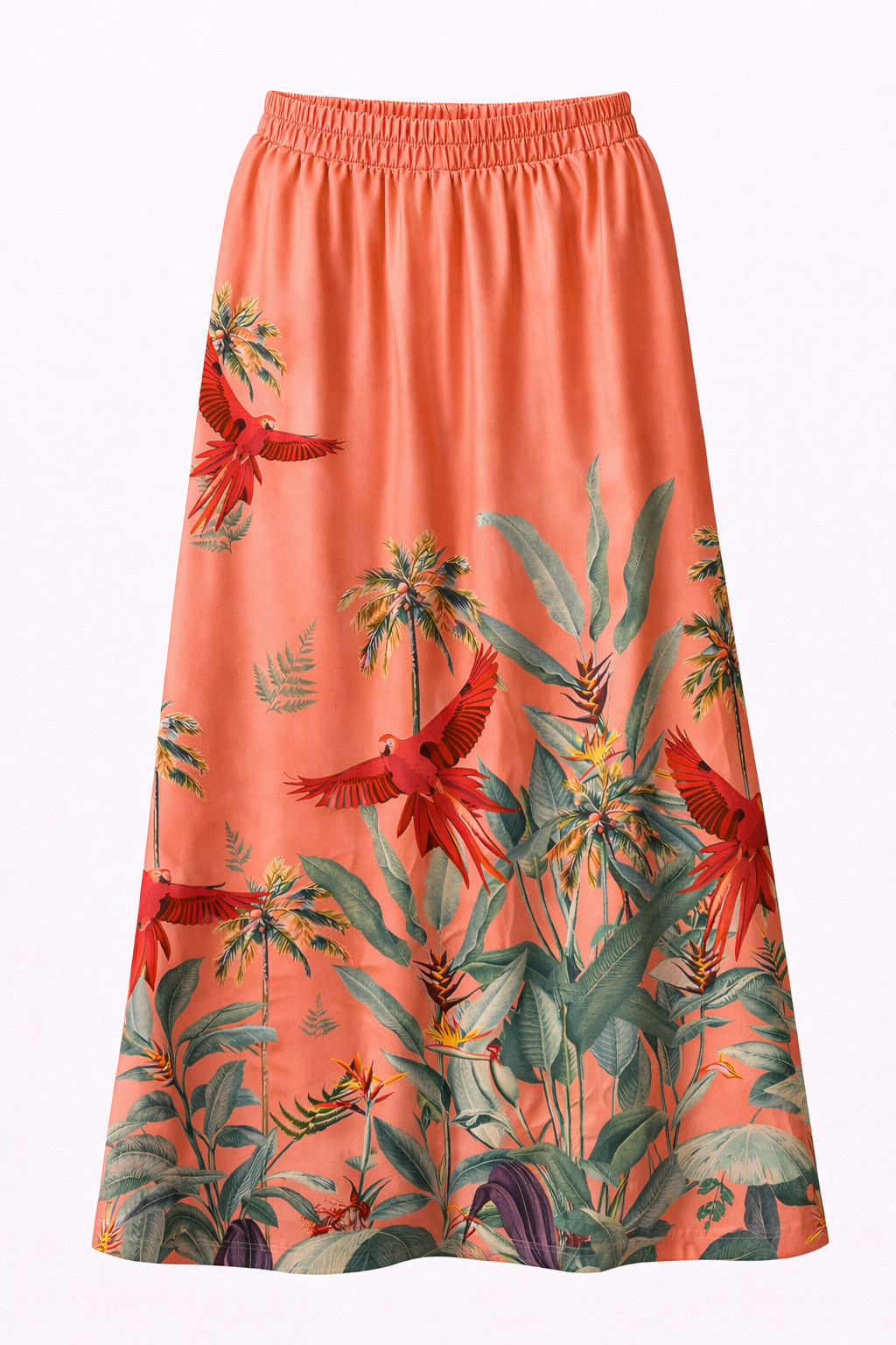 Skirt Arty Parrots Coral MCL00293