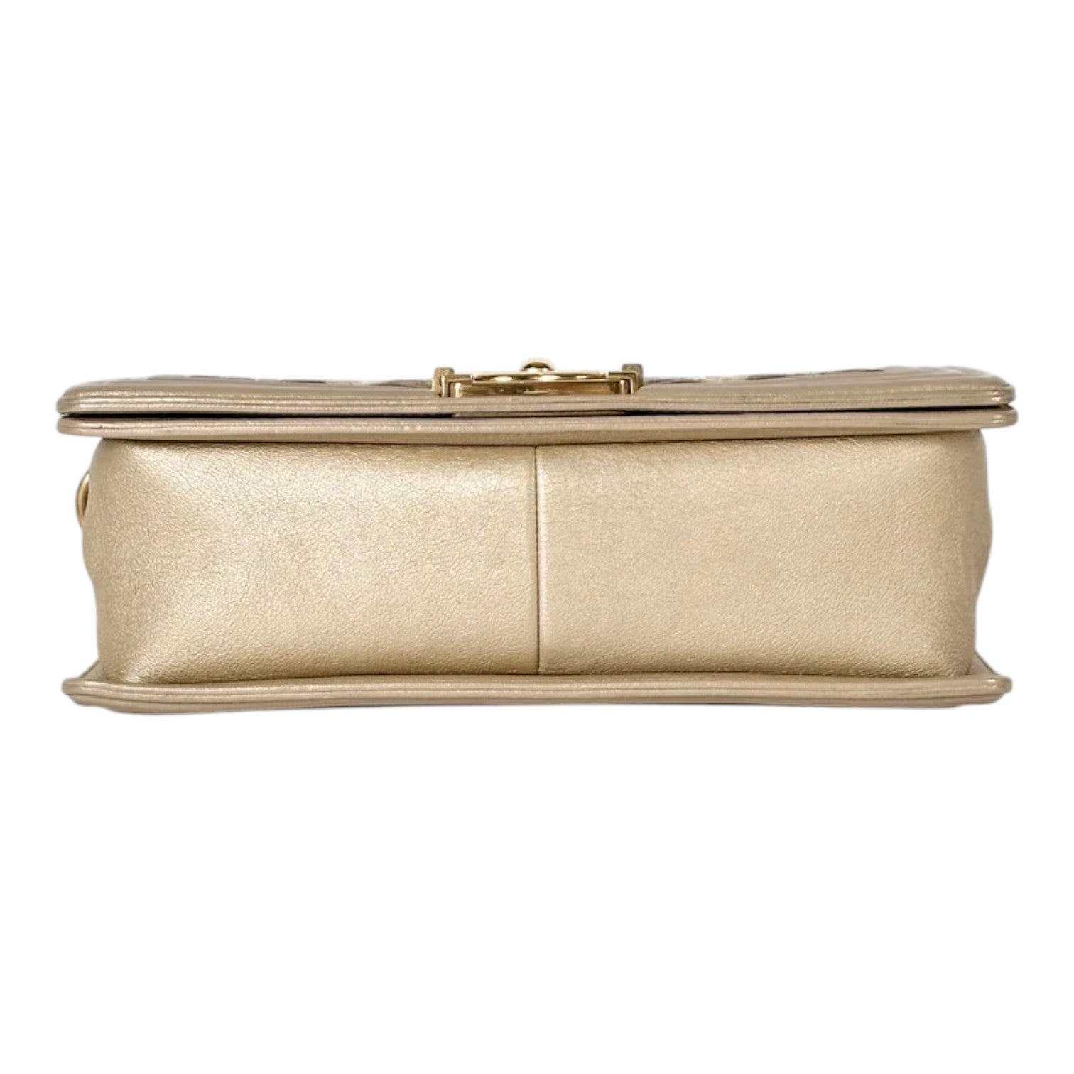 Chanel Leboy Bag Medium Gold Color With CC Logo
