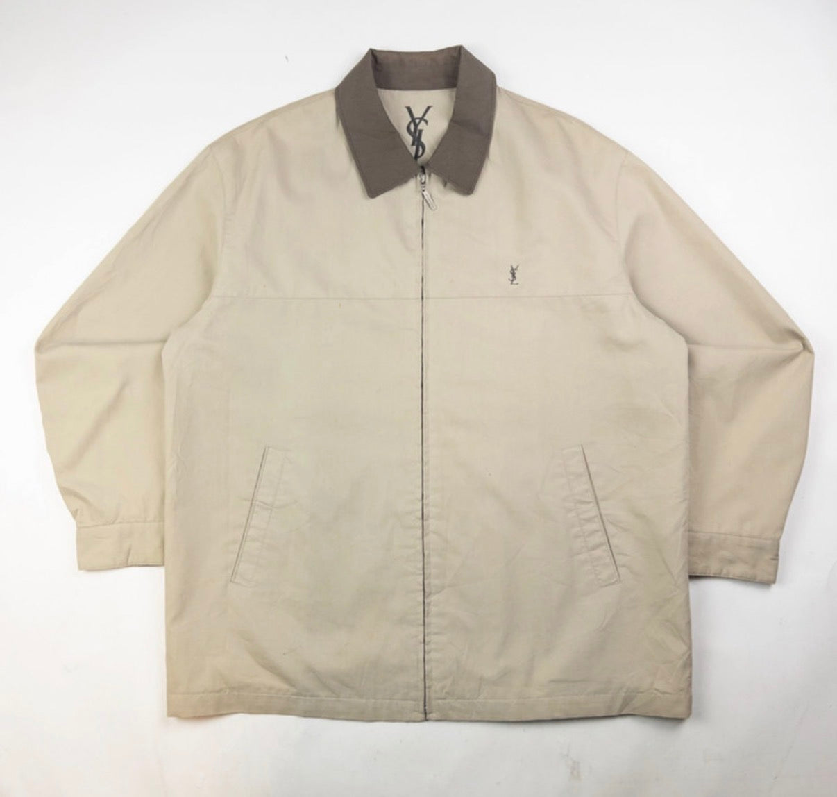 Vintage YSL Yves Saint Laurent Harrington Jacket Size L DBXM0034