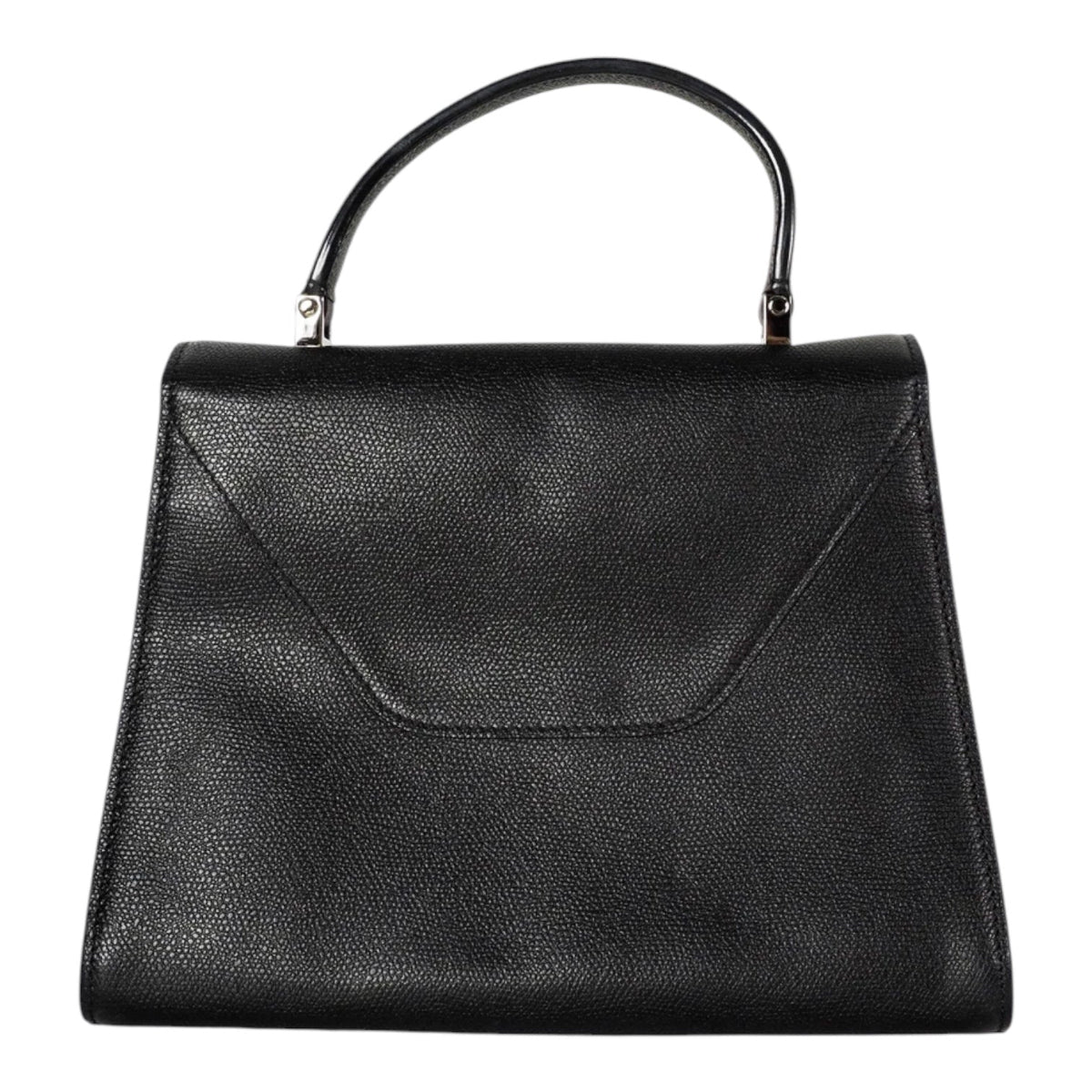 Valextra Small Black Iside Floral Print Bag