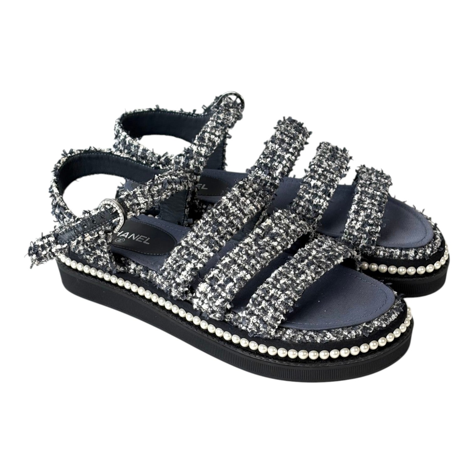 Chanel Blue Saddle Shoes - Size 36.5