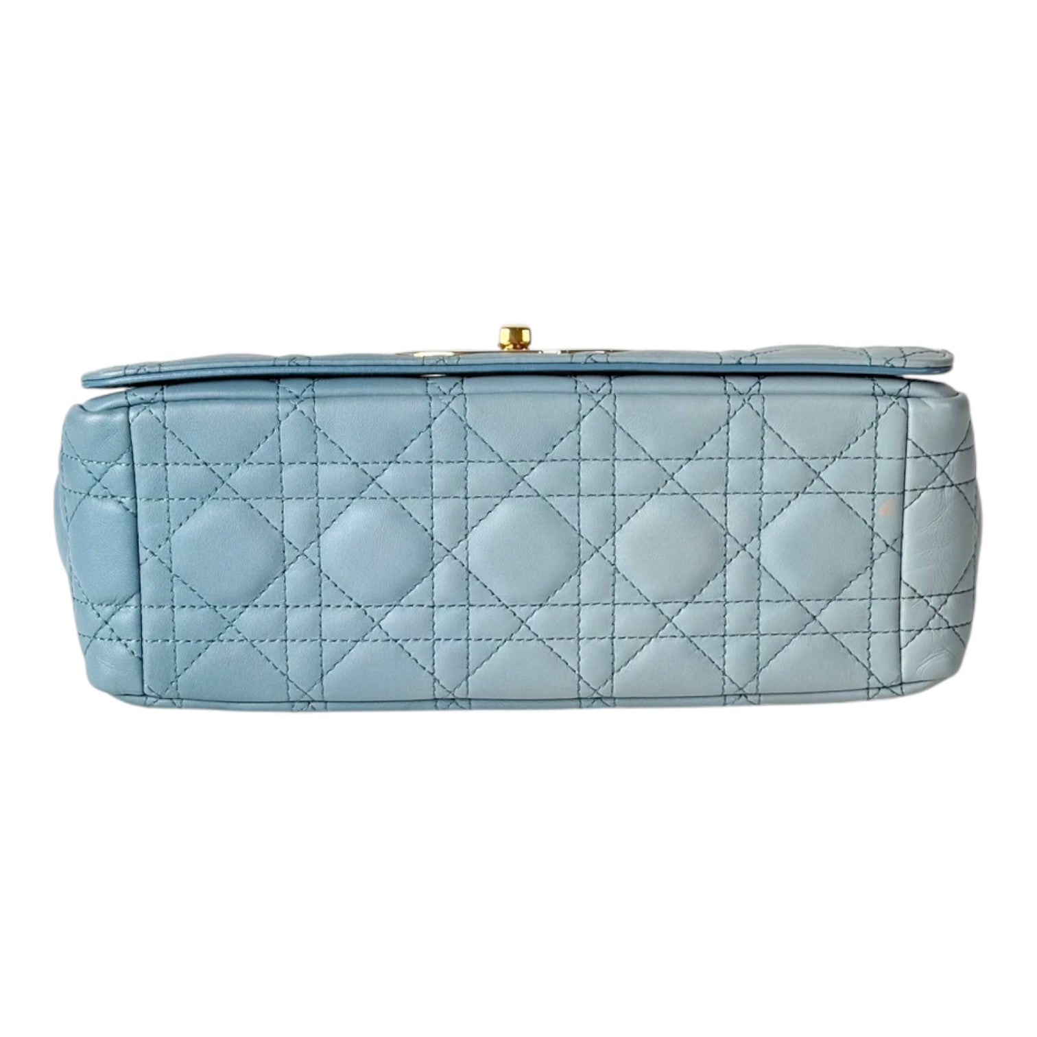 Dior Blue Medium Caro (25cm) Bag with GHW