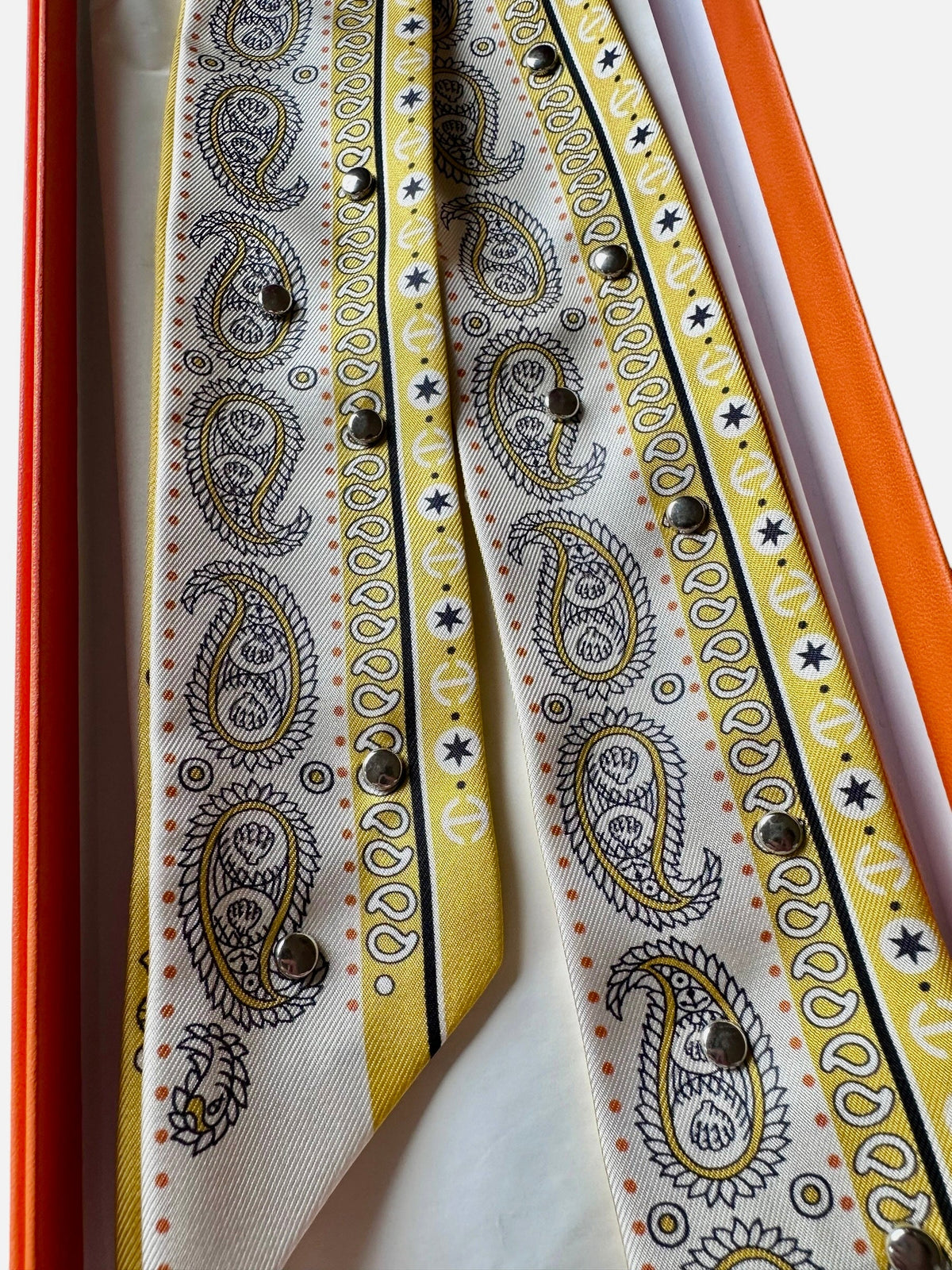 Hermes Long Twilly Scarf with Studs - New in Box
