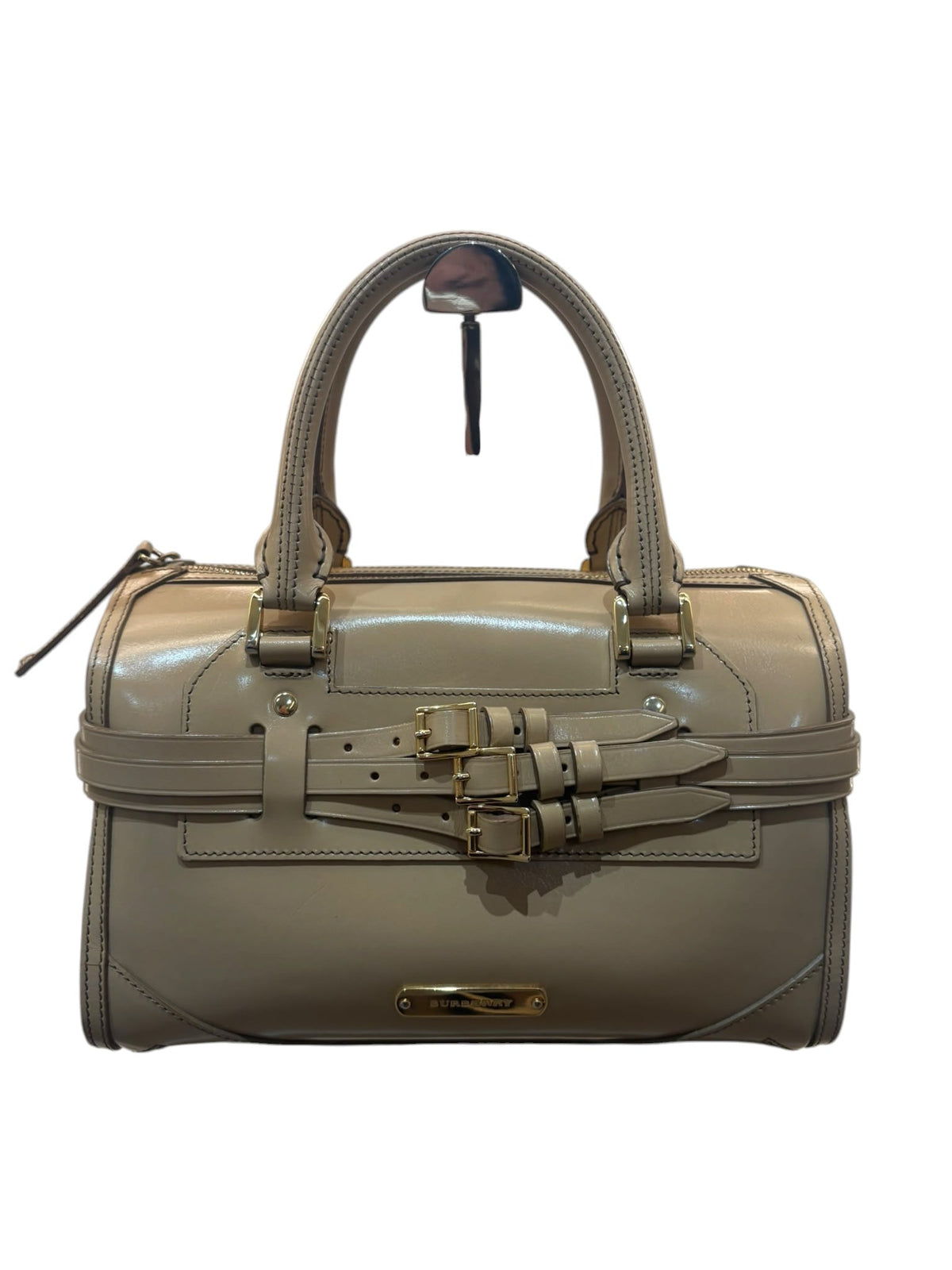 Burberry Light Brown Boston Bag