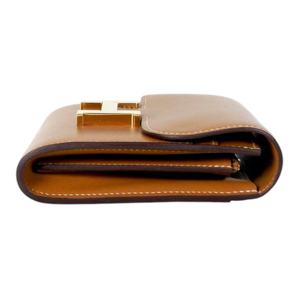 Hermes Constance Slim Gold Wallet - in Box