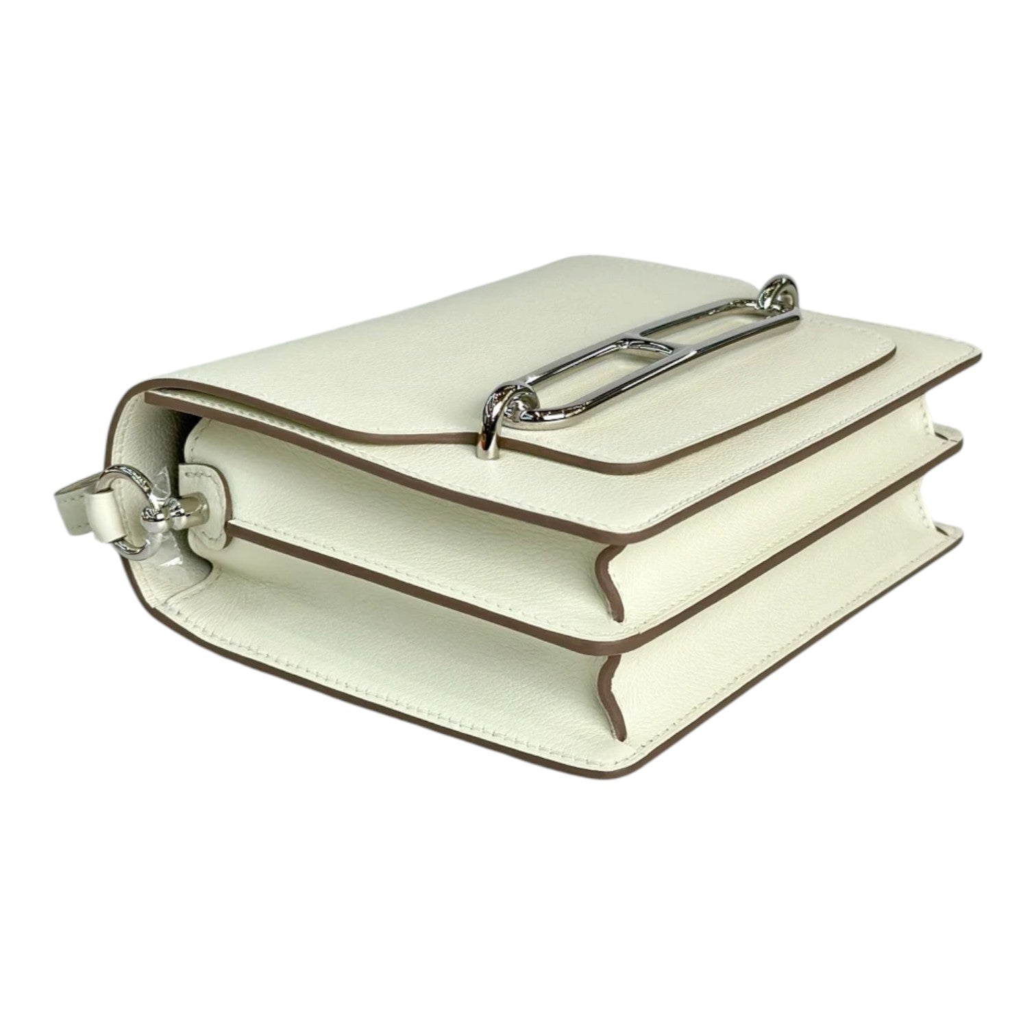 Hermes Mini Roulis Bag in Verso Mushroom & Biscuit Evercolor