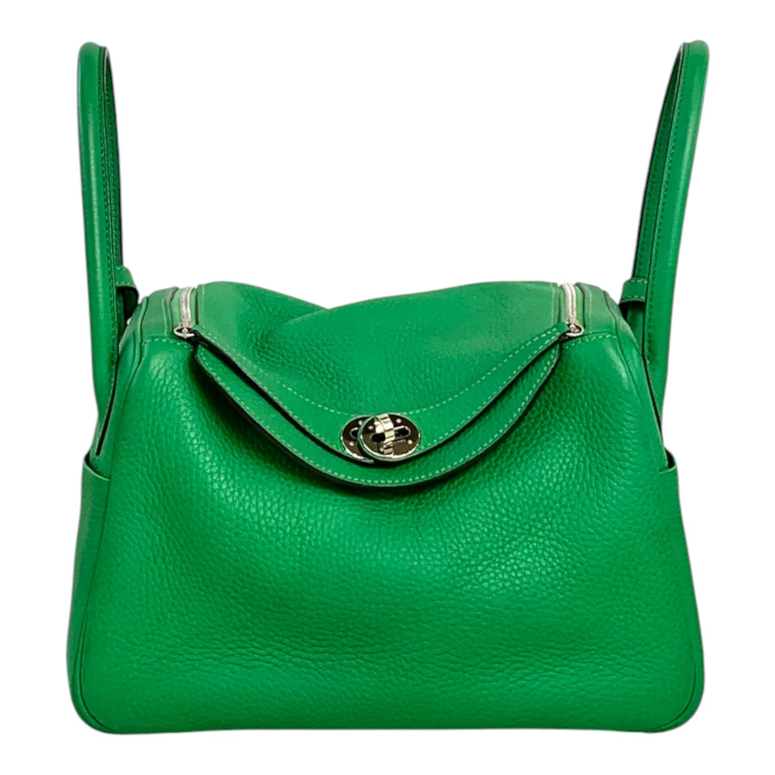 Hermes Green Lindy 26cm Bag