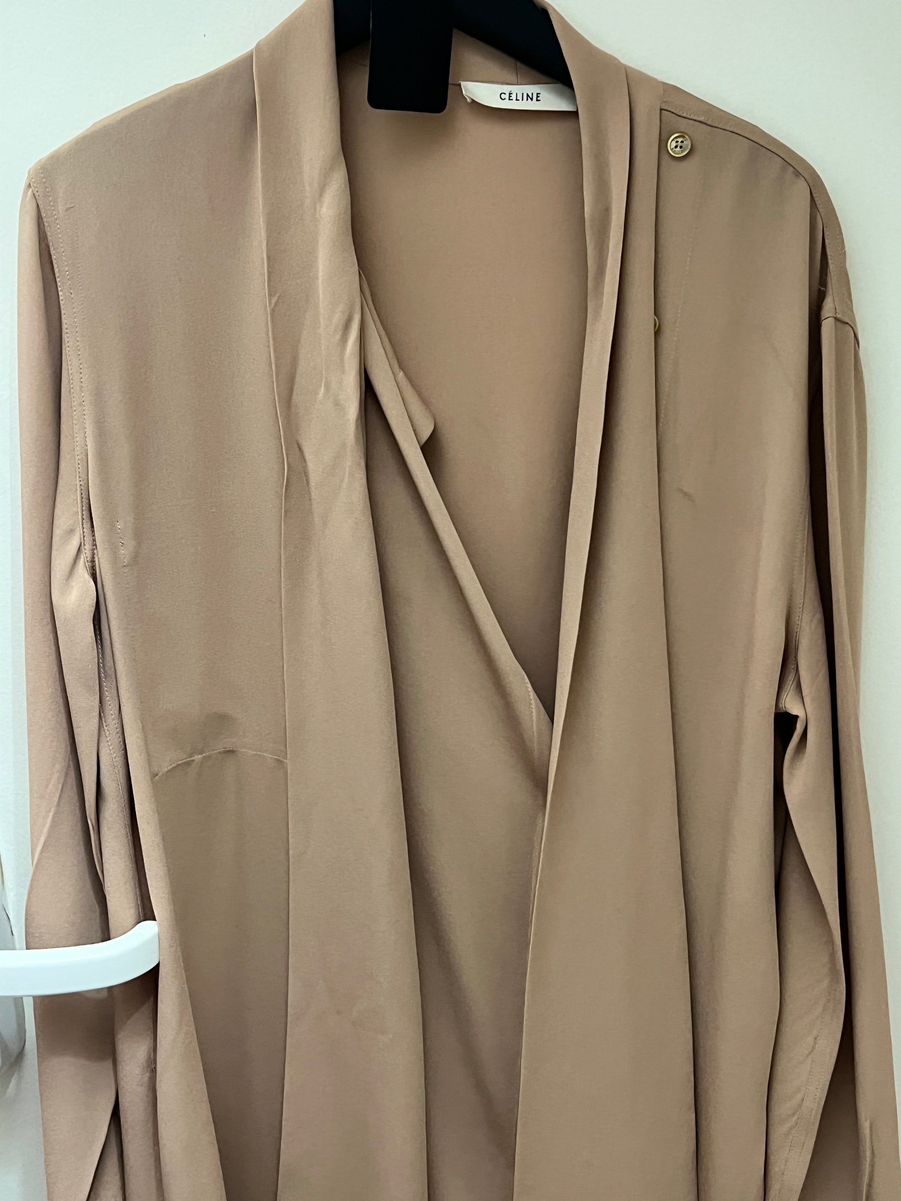 Celine sand silk dress AKC1272