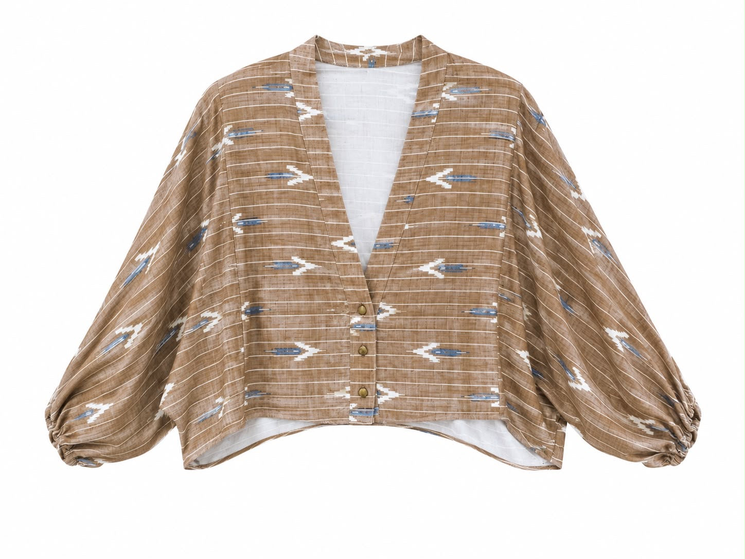 SKIRT AND SHIRT BEIGE AZTEC SET MCL12774