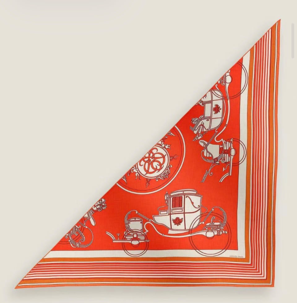 Hermes 140cm Cashmere/ Silk Large Triangle Scarf - New in Box