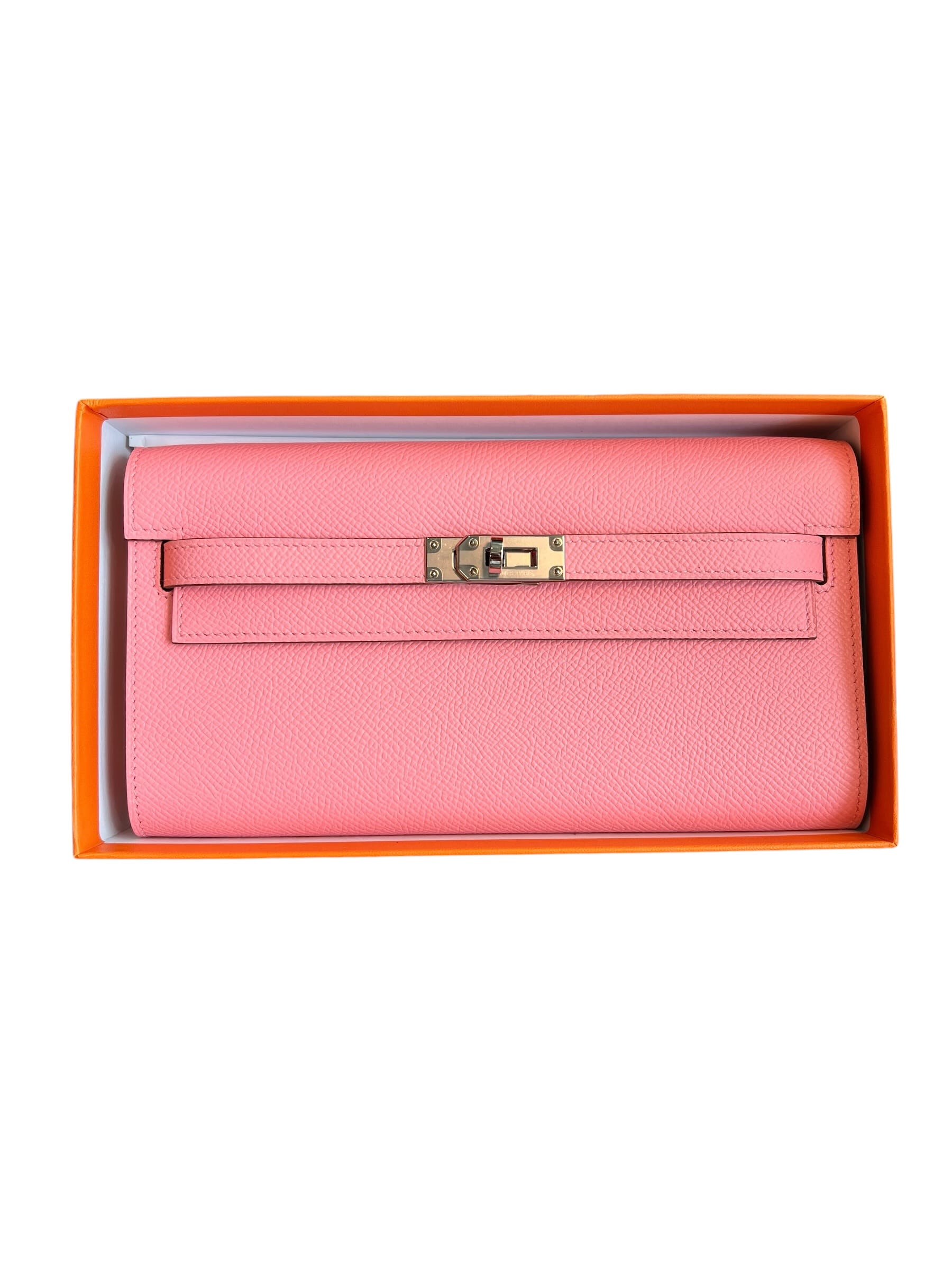 Hermes Kelly To Go Rose Confetti Epsom PHW #Z NEW  SSLG1000