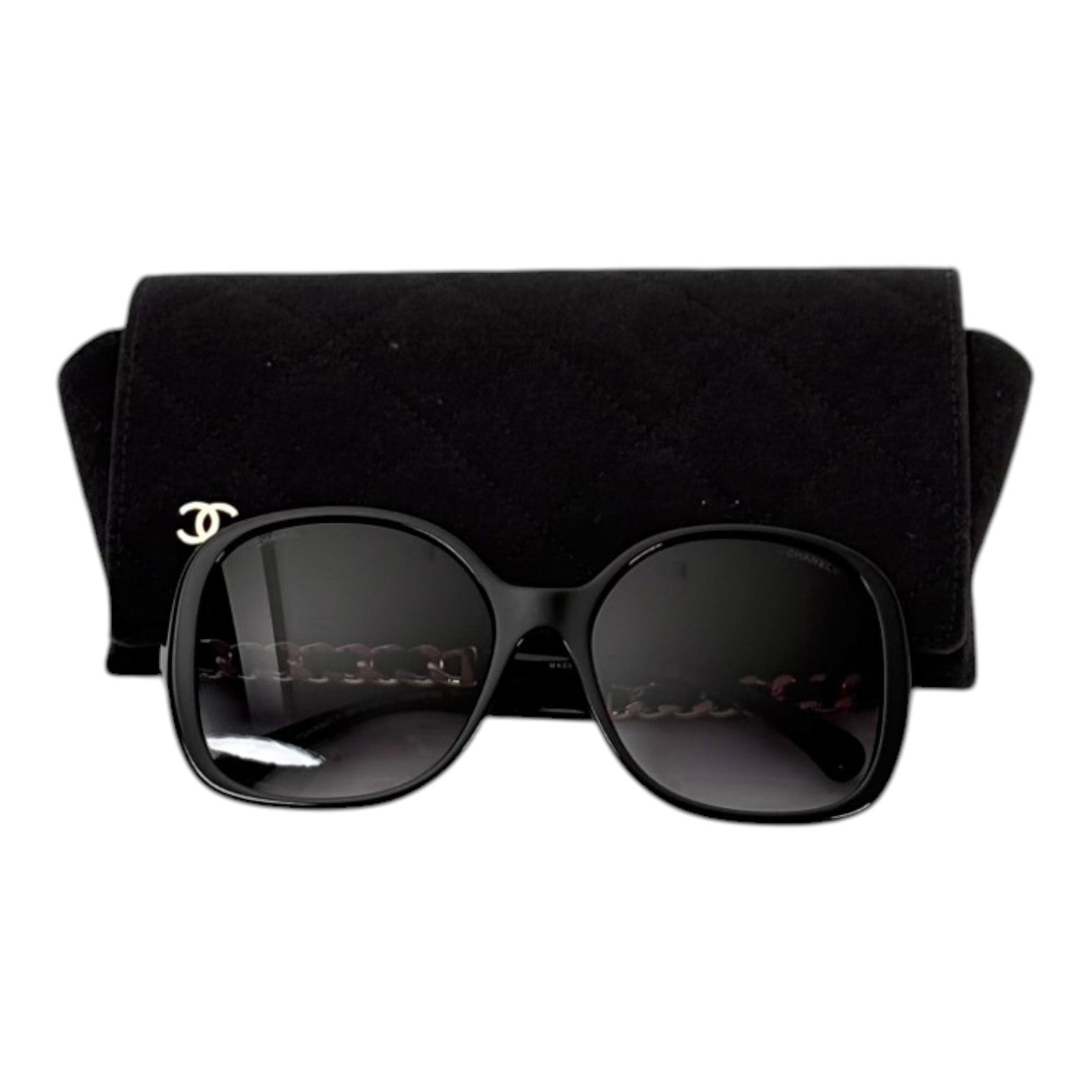 Chanel Black Gold Sunglasses