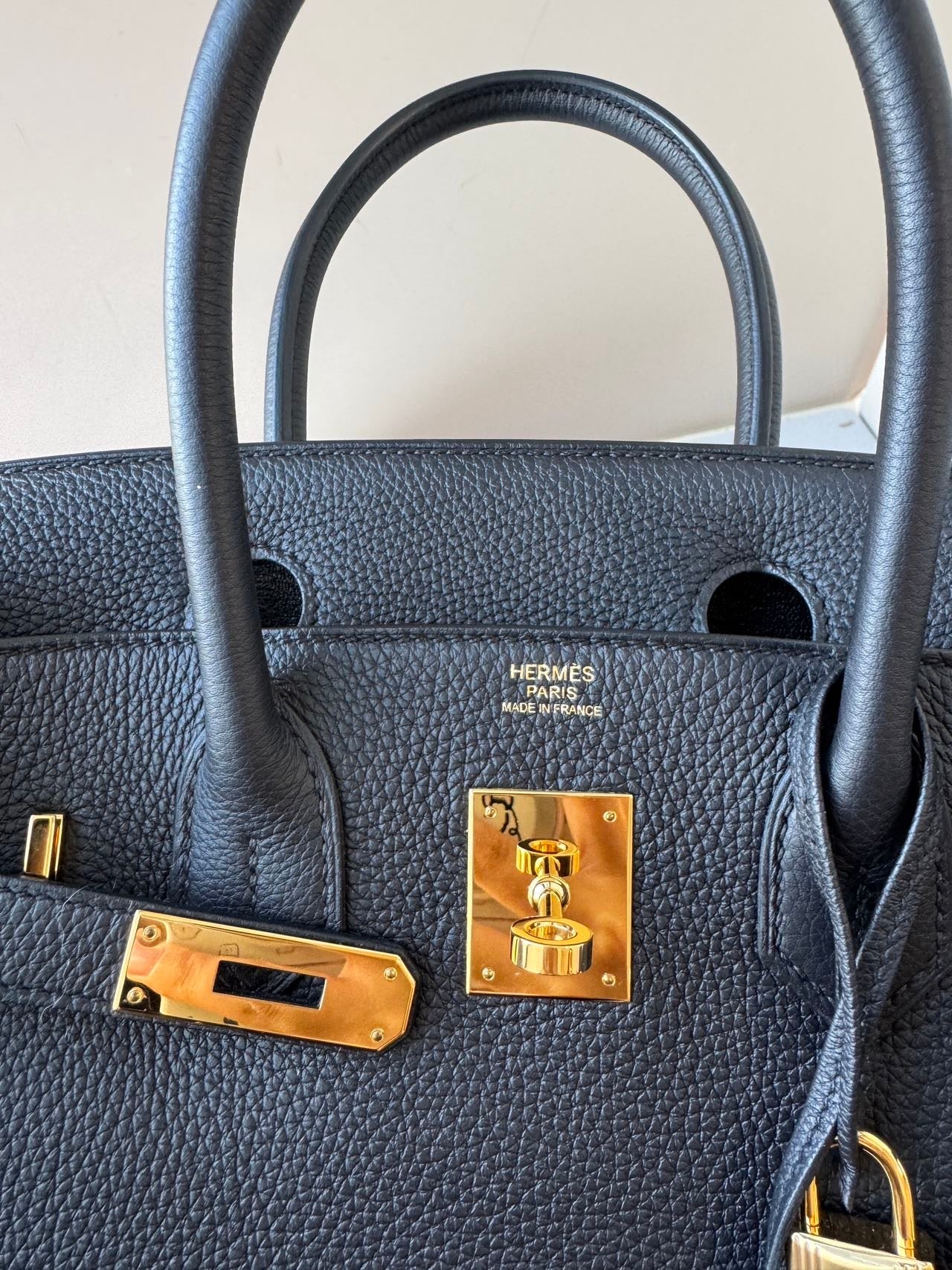Hermès Birkin 30 Black Gold Hardware – Z Stamp