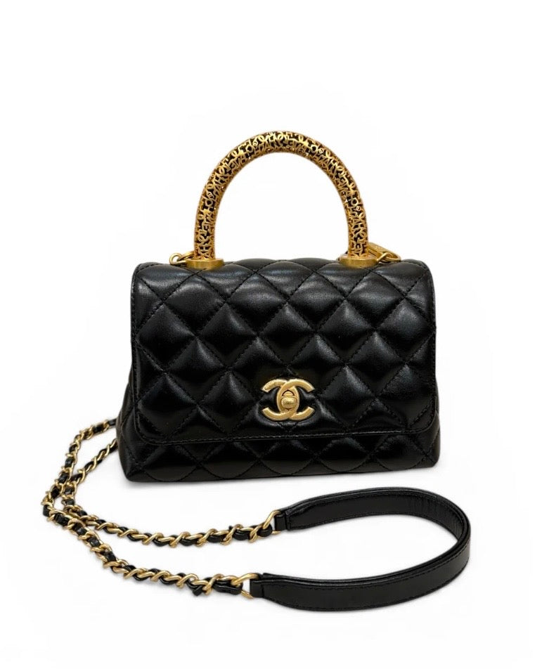 Chanel Mini Coco Handle with Metal CHANEL Handle