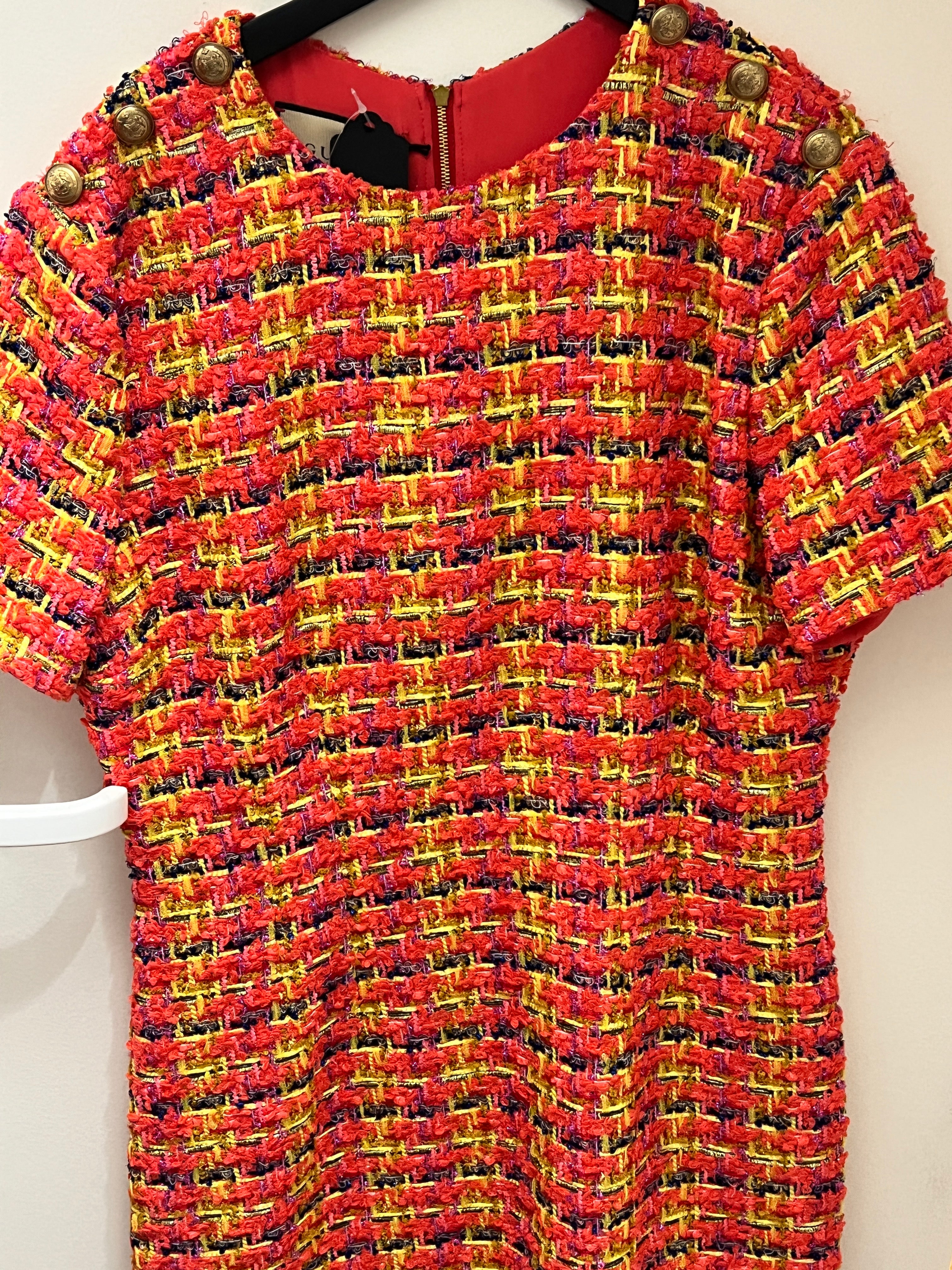 Multicolor Gucci Tweed dress AKC1273