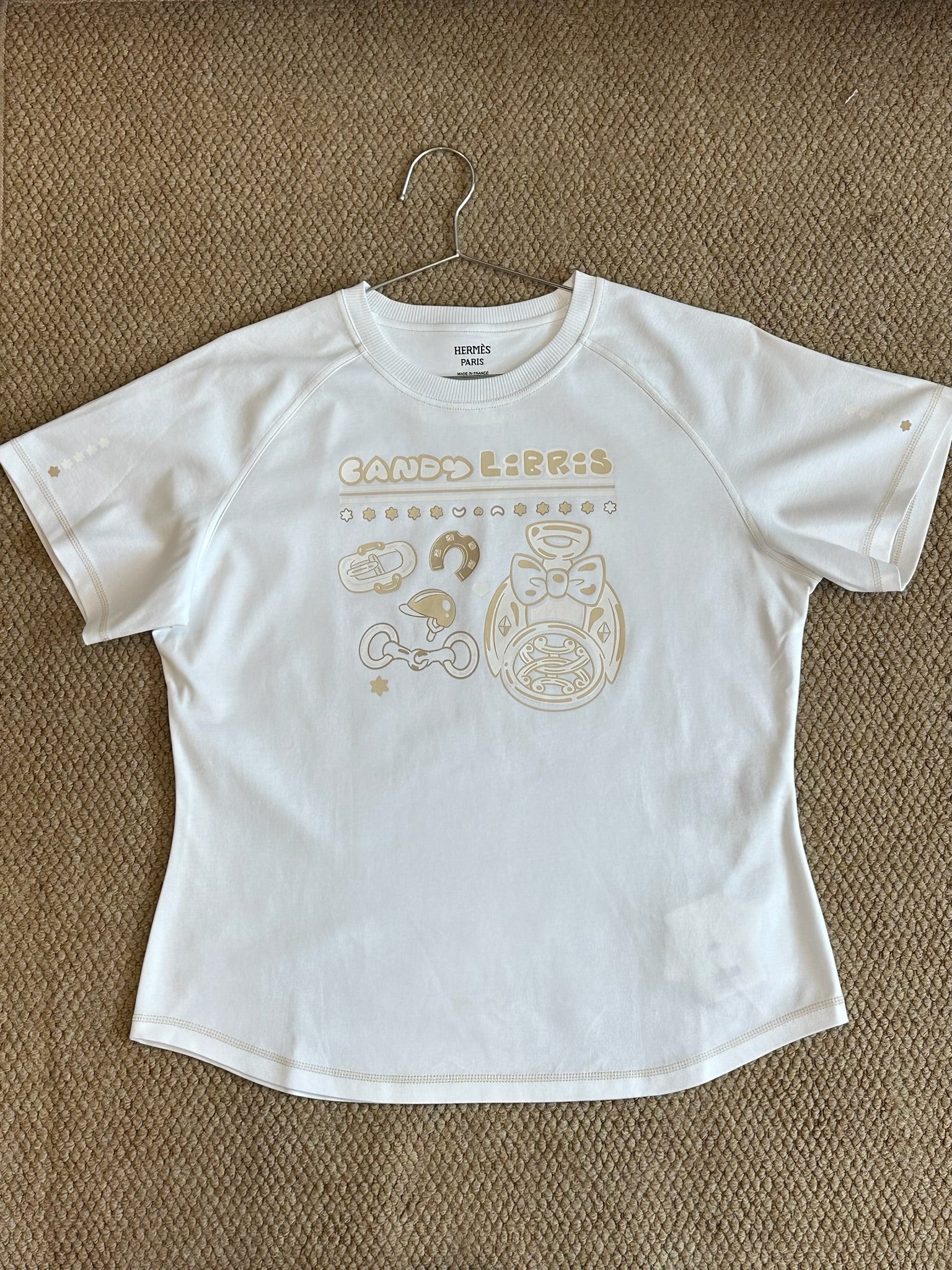 Size 42 - Hermès Printed Candy Libris micro t-shirt