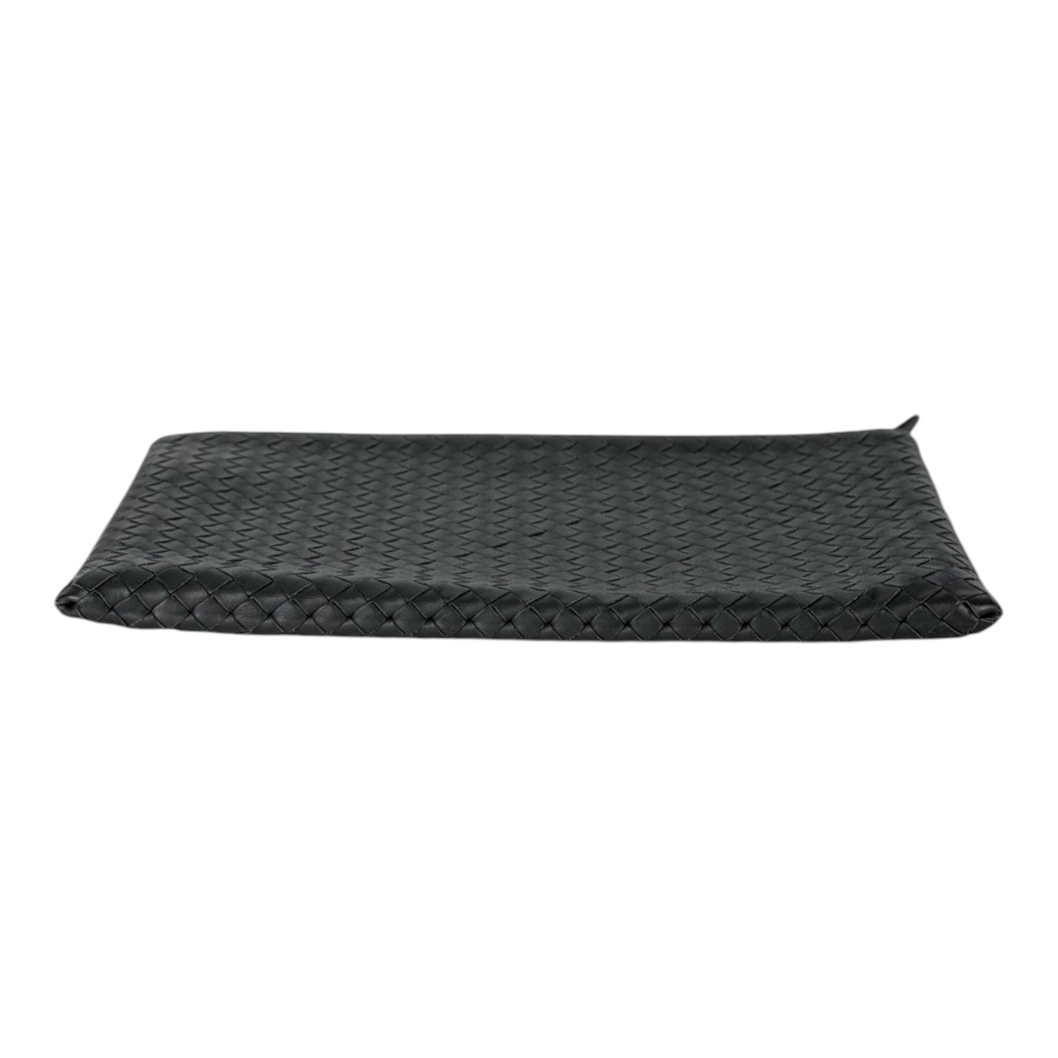 Bottega Veneta Grey Leather Clutch