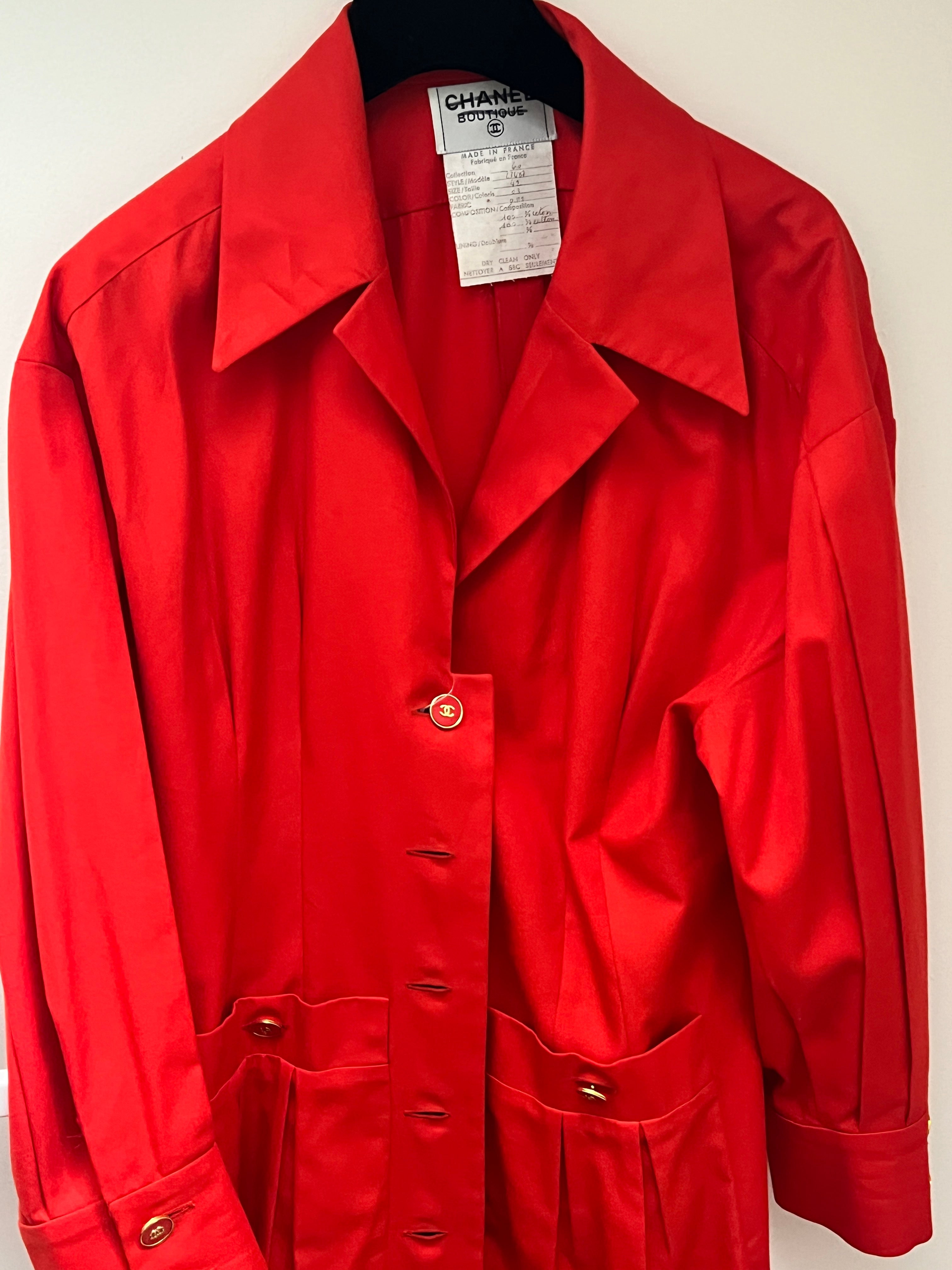 Chanel vintage red dress AKC1275