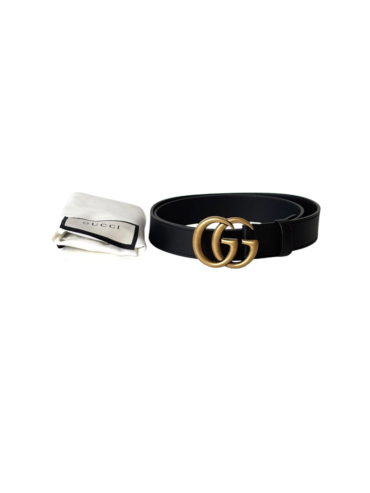 Gucci Marmont Belt Black Leather - 85cm