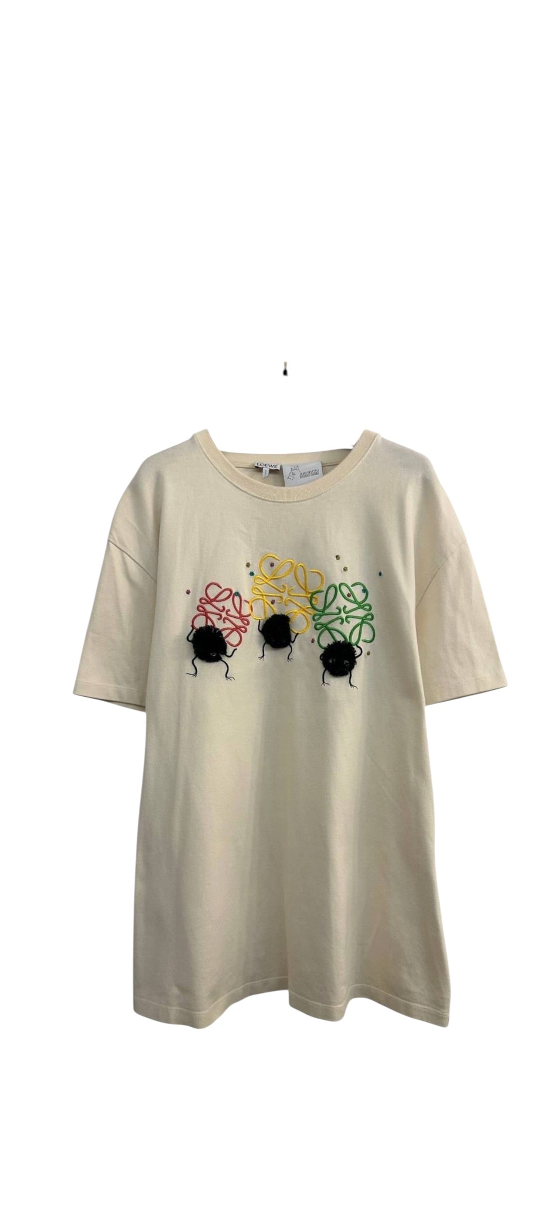Loewe x Sprited Away Anagram T-shirt Cream Sz L DLT1103