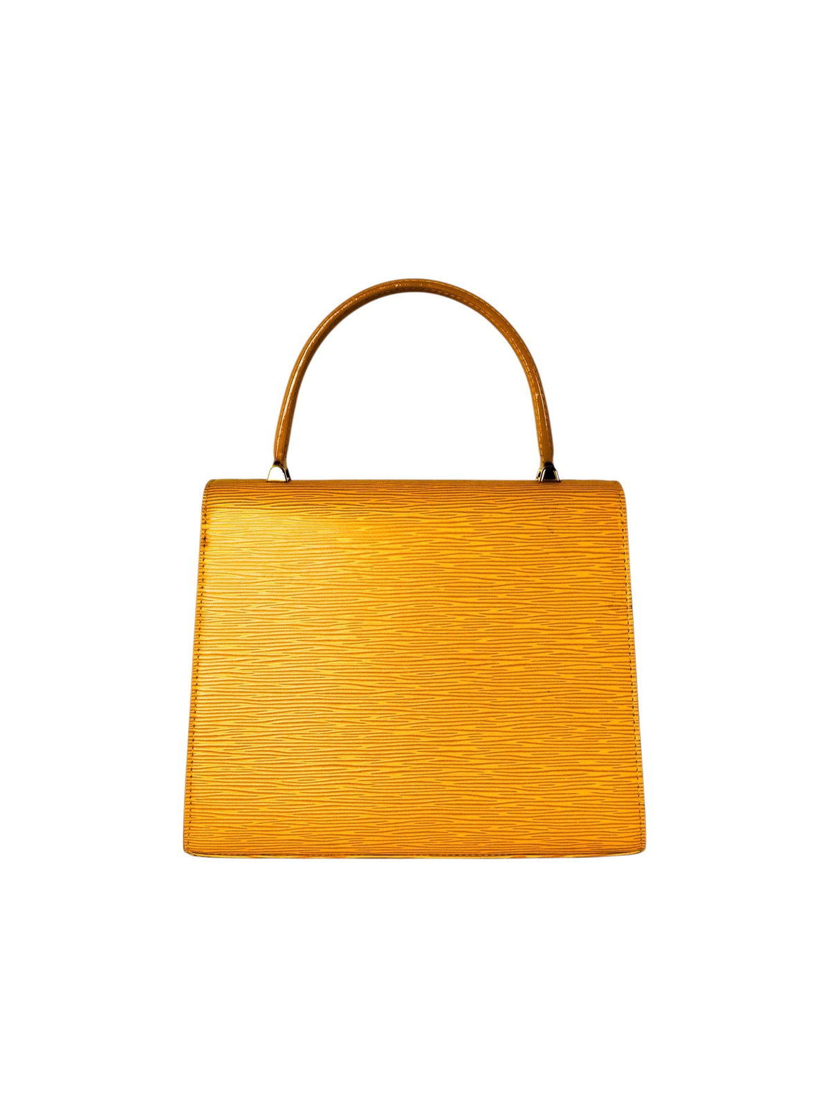 Louis Vuitton Yellow Malesherbes Epi Top Handle Bag
